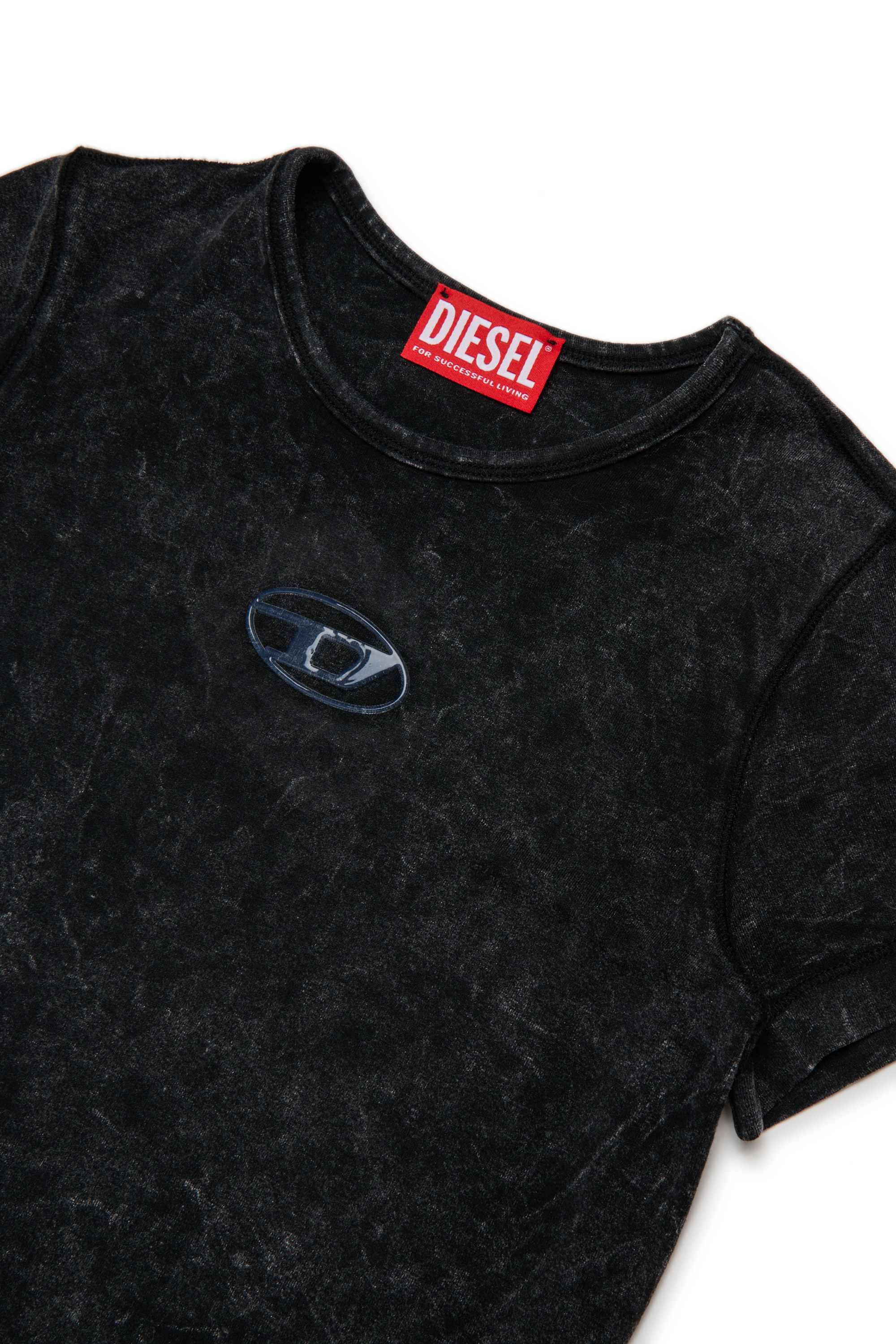 Diesel - TIPPY, Woman's Front logo T-shirt in Black - 3