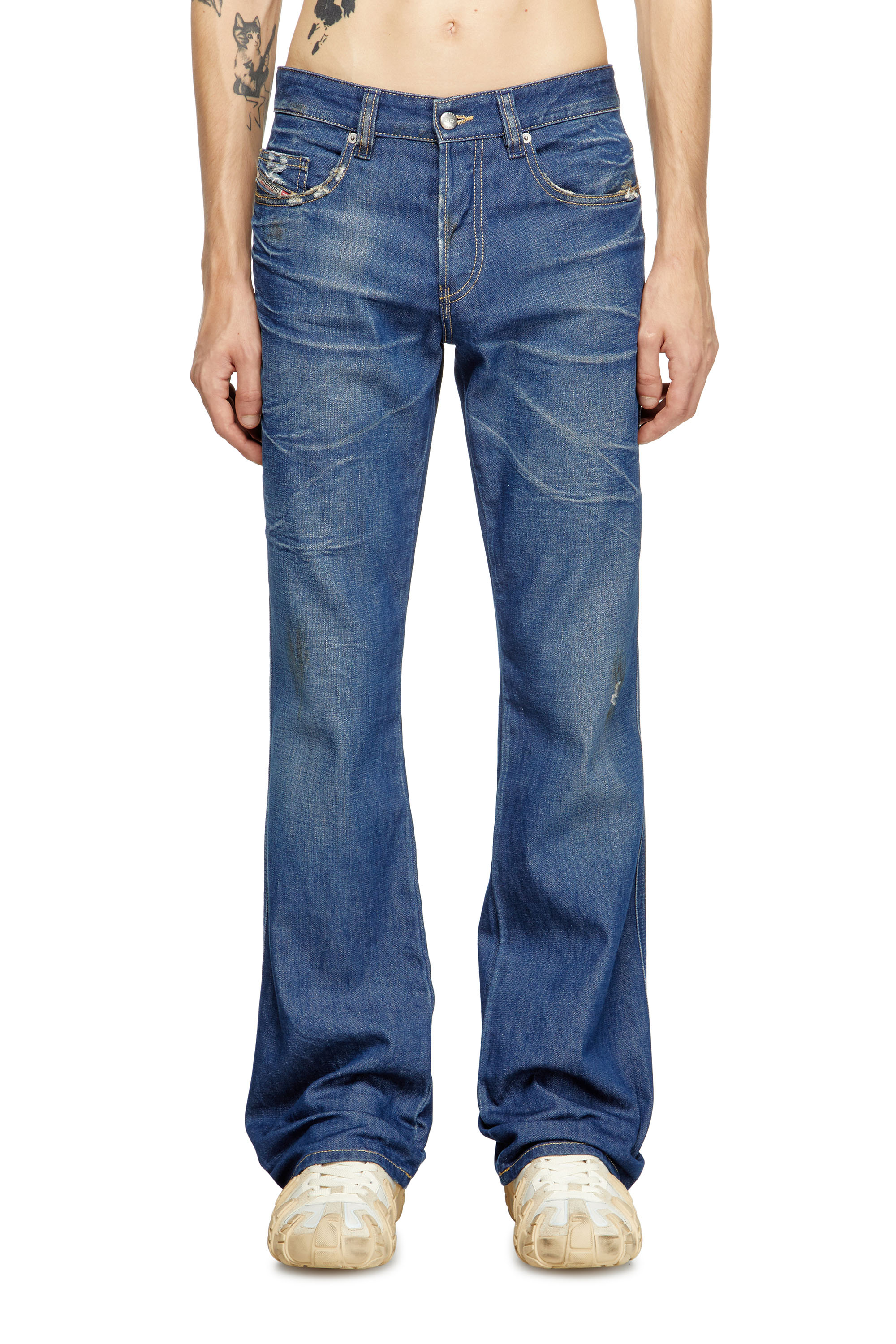 Diesel - Man's Bootcut Jeans 1998 D-Buck 09M60, Dark Blue - 3
