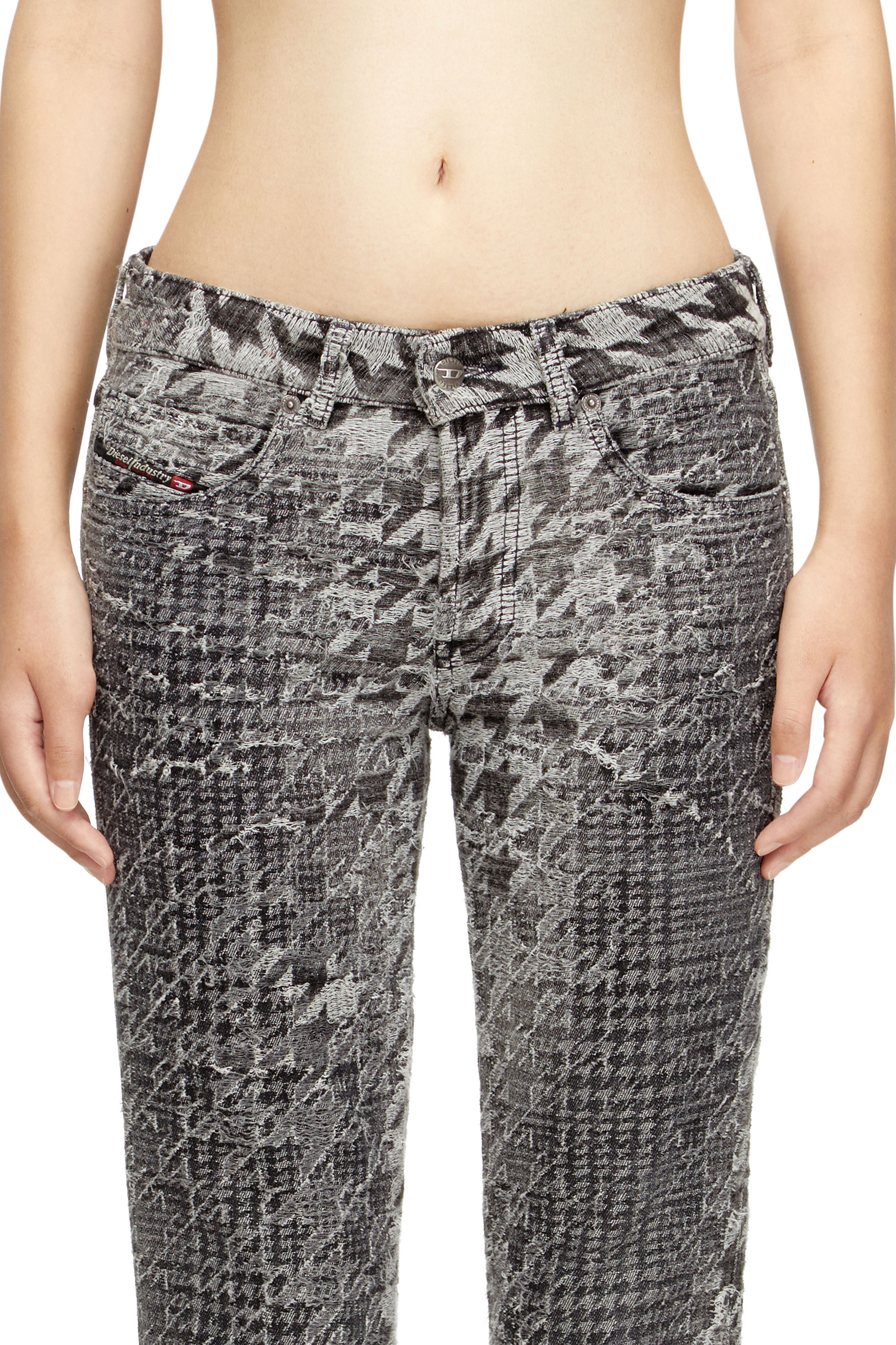 Diesel - Woman's Slim Jeans 1992 D-Jiann 0CEBN, Black/Dark grey - 5