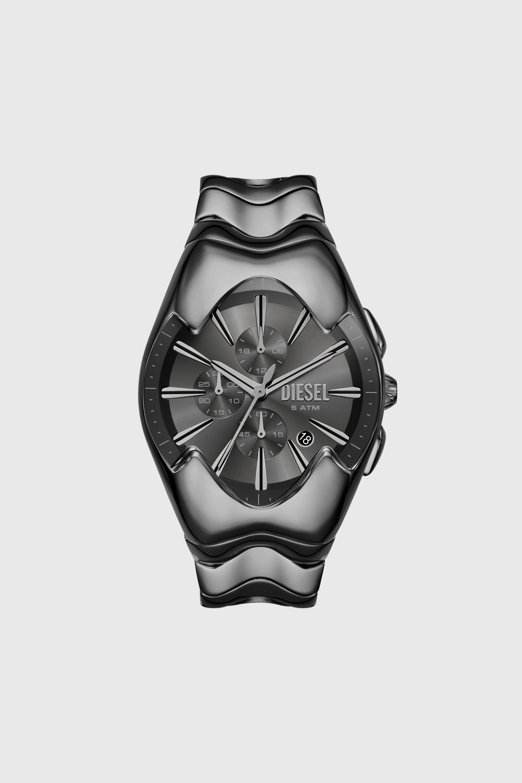 Diesel - DZ4682, Man's Diesel Mercurial Chronograph Gray Stainless Steel Watch in Dark grey - 1