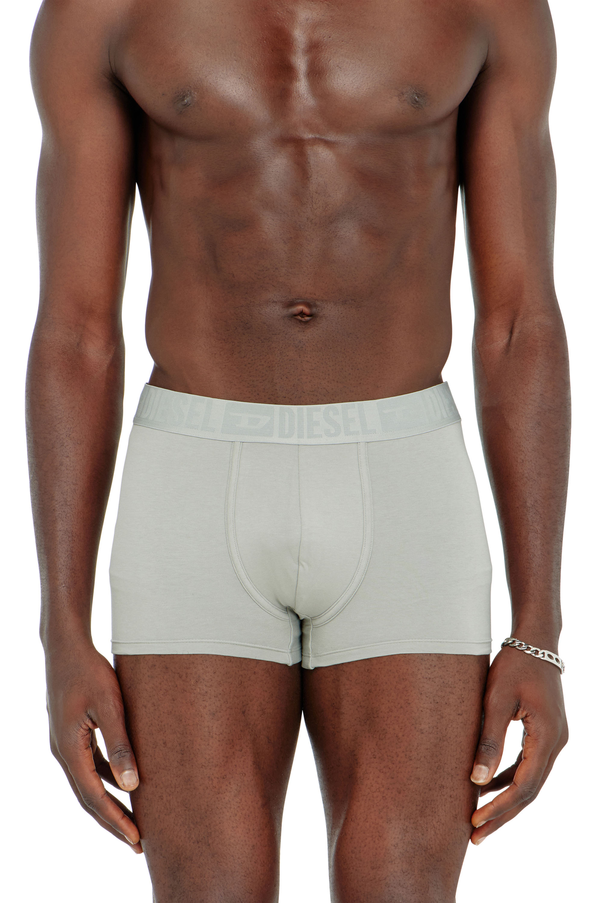 Diesel - MIKE-D-CORE-3PACK, Man's Three-pack of stretch cotton boxer briefs with tonal waistband in Gray/Black - 3
