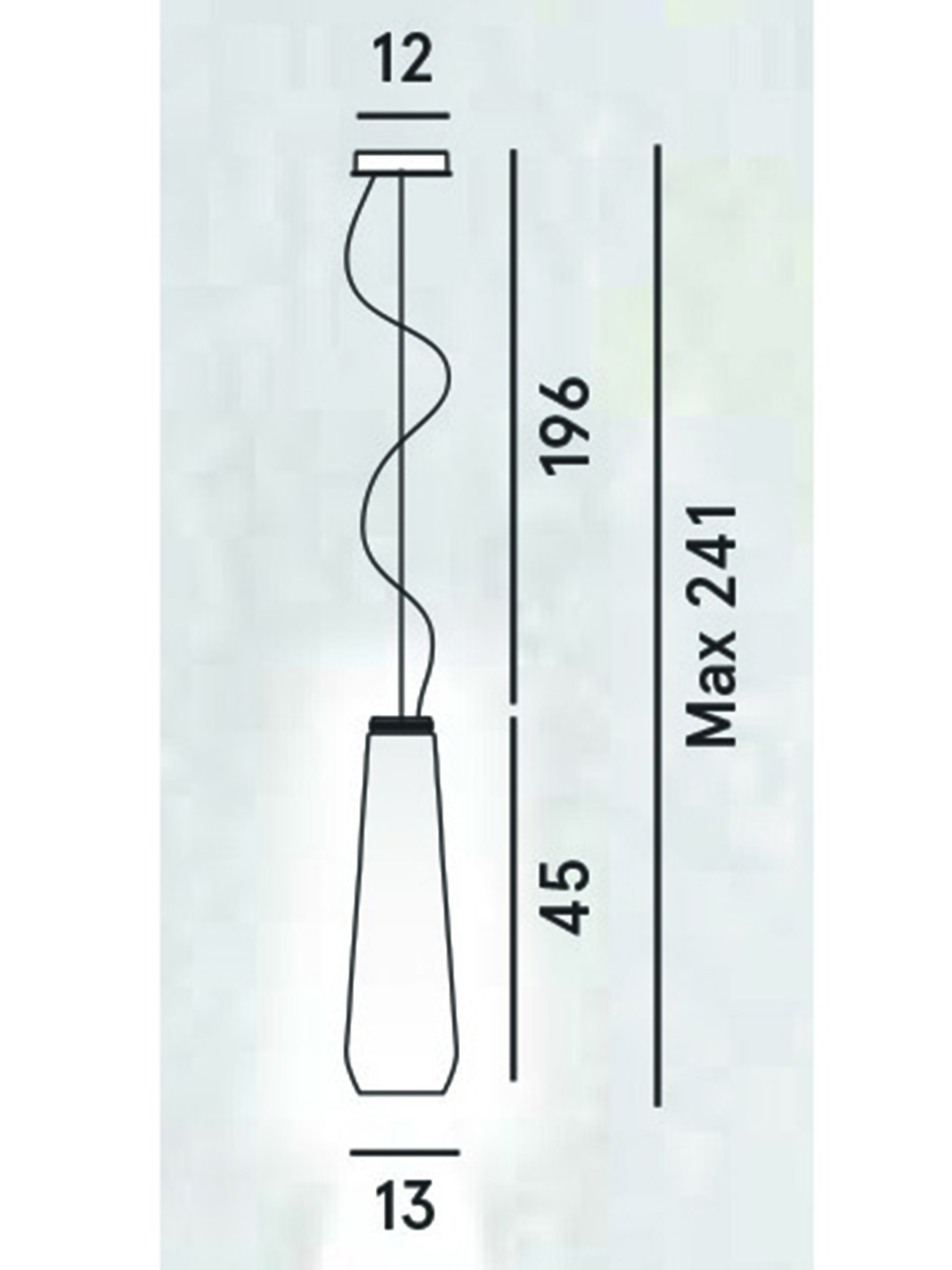 Diesel - GLAS DROP, Unisex Suspended lighting in blown glass in Grey - Image 2