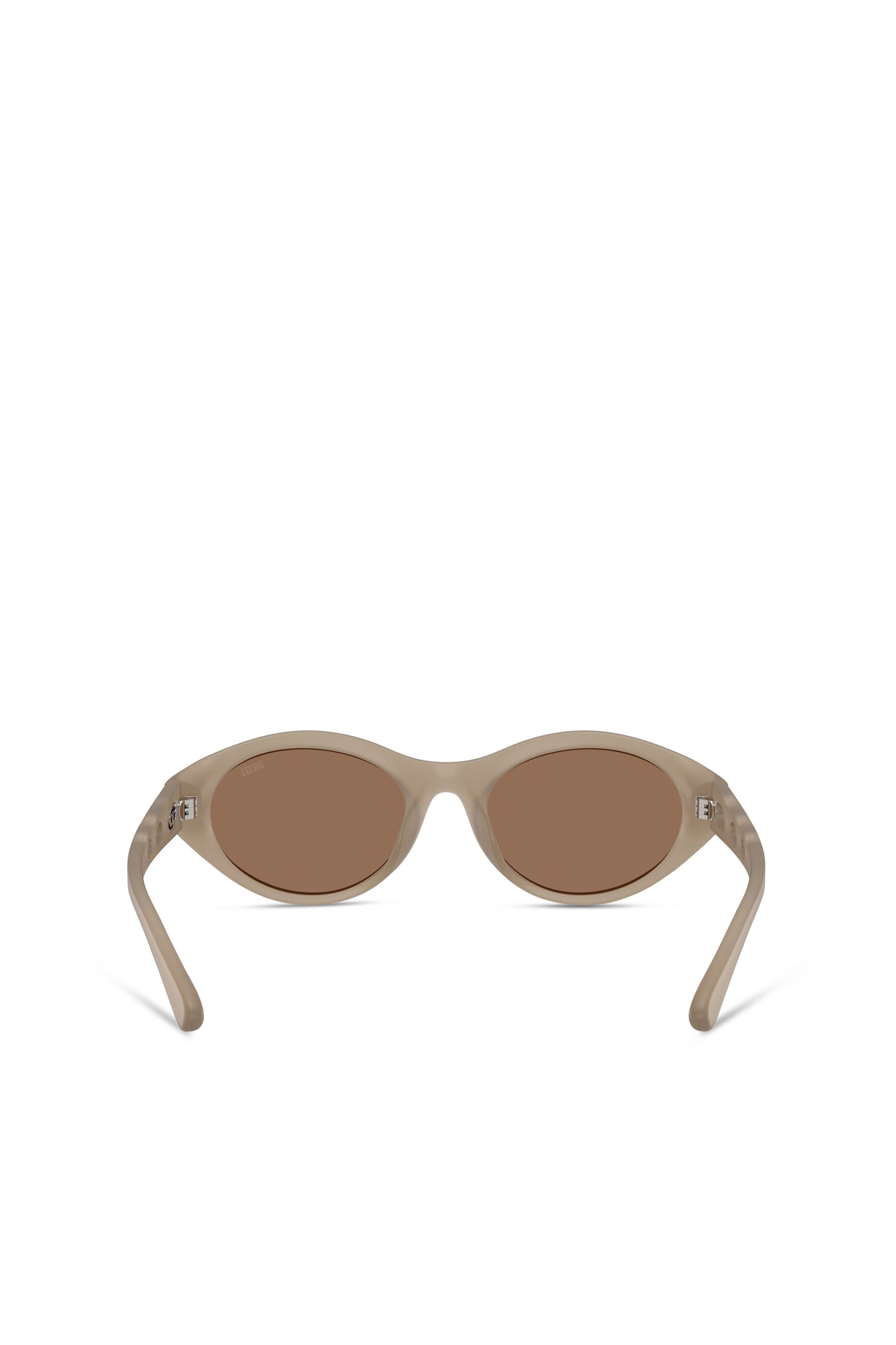 Diesel - 0DL3005U, Unisex's Oval sunglasses in Beige - 3
