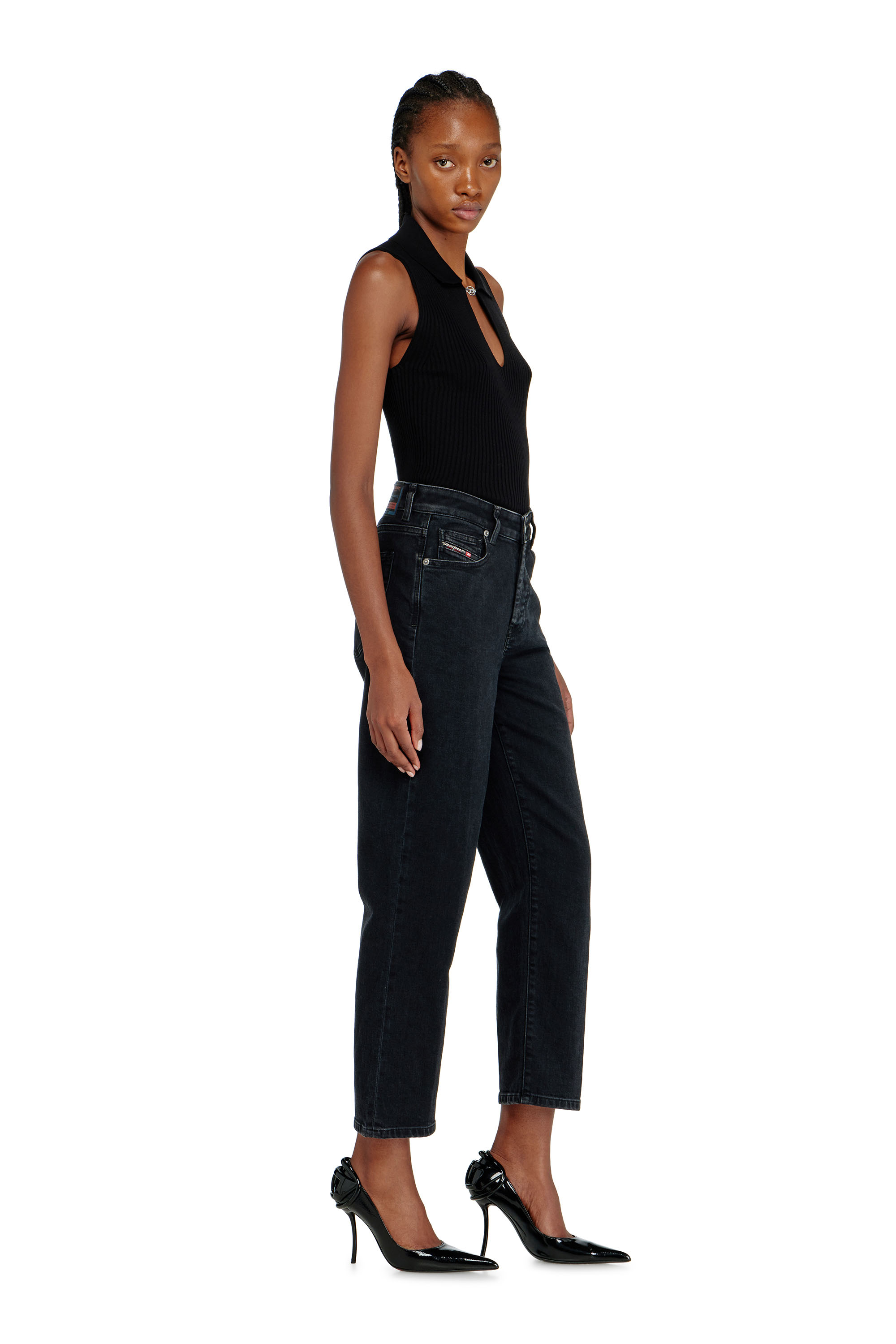 Diesel - Woman's Regular Jeans 1981 D-Went 09N89, Black/Dark grey - 3