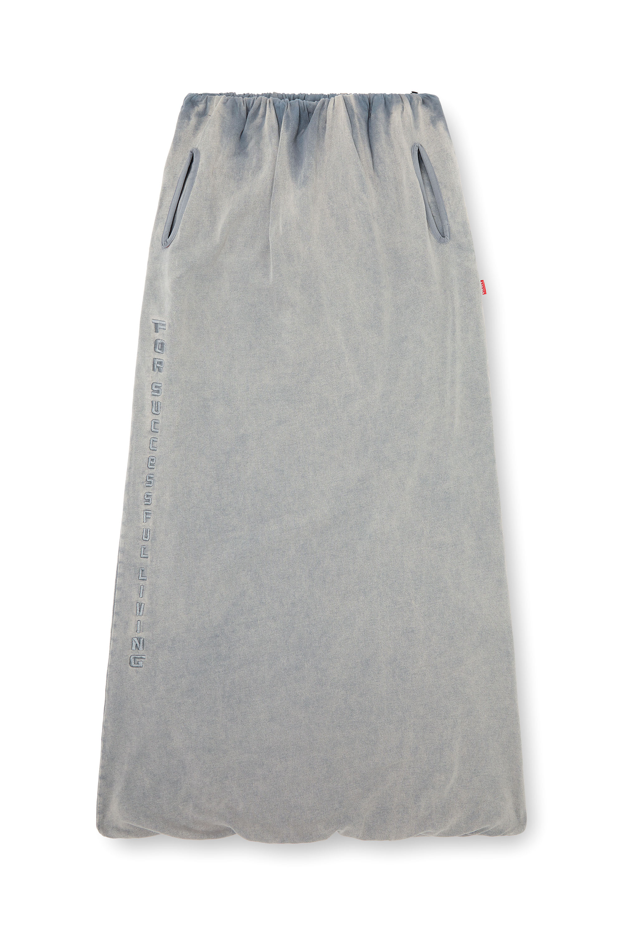 Diesel - O-REIRA, Woman's Balloon-shaped maxi skirt in Light Grey - 4