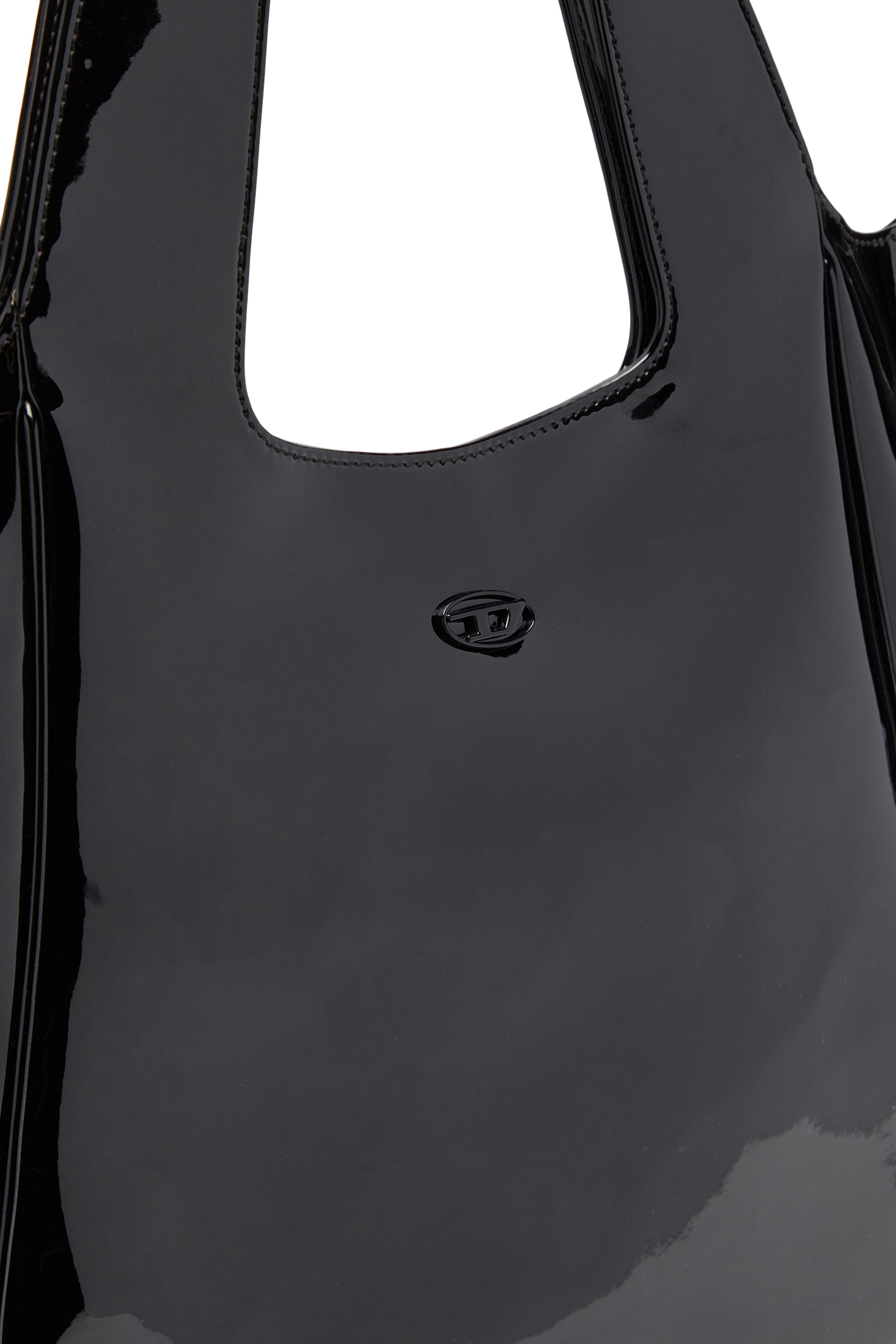 Diesel - PLAY SHOPPER EW, Woman's Play-Tote bag in glossy PU in Black - 5