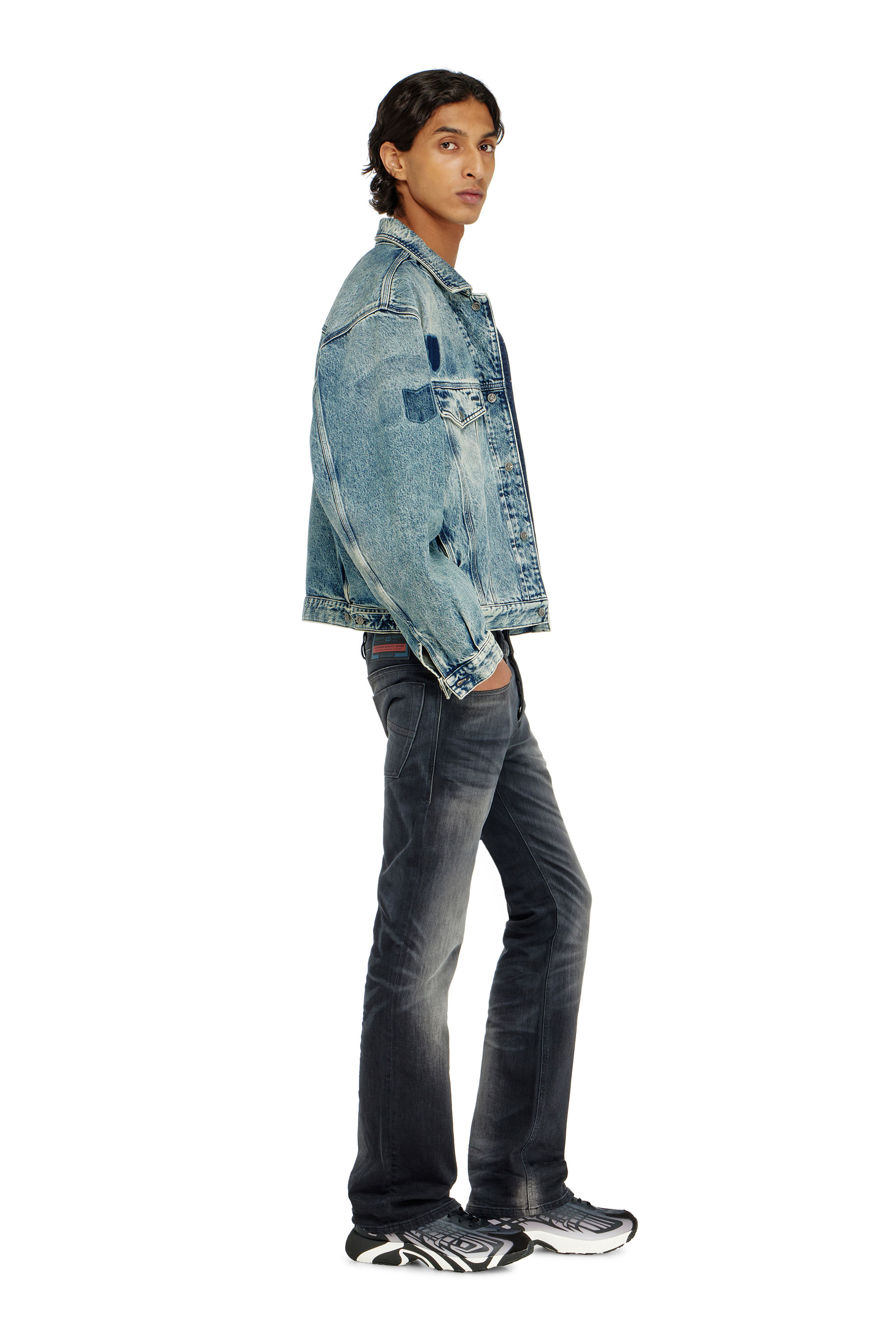 Diesel - Man's Bootcut Jeans 2007 Zatiny 09P38, Black/Dark grey - 3