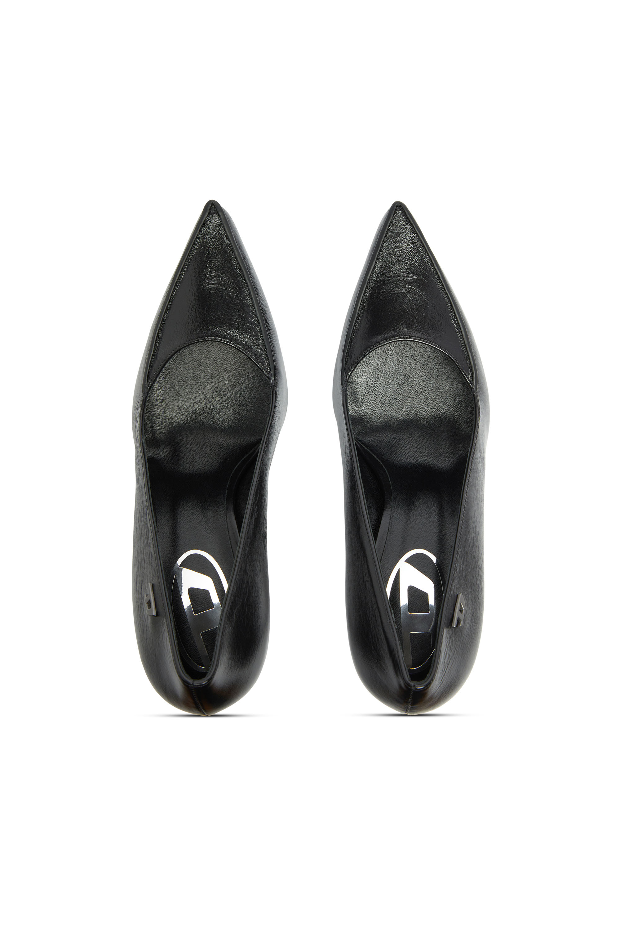 Diesel - D-LUCETTE-90-PUMP D, Woman's D-Lucette-Pumps in leather in Black - 4