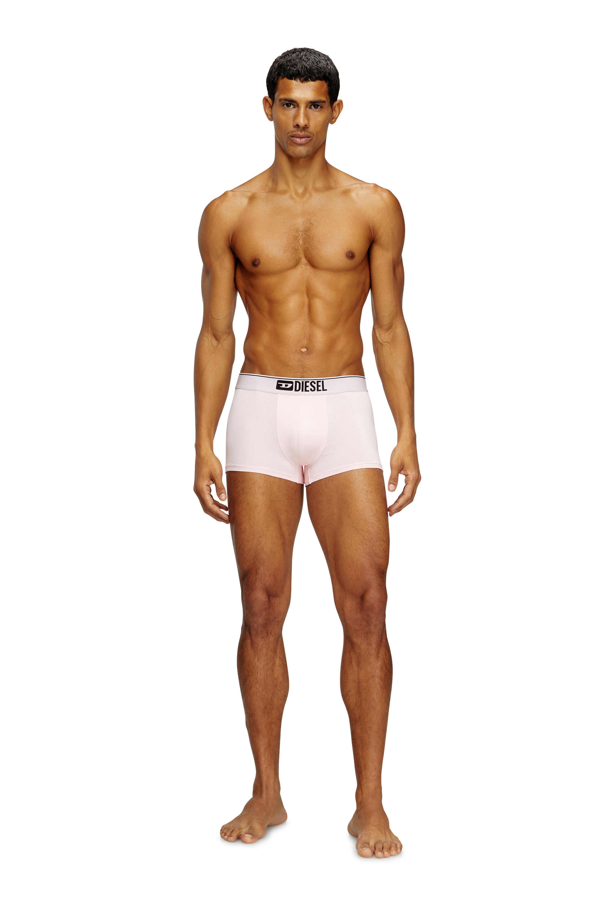 Diesel - DAMIEN-D-BOX-3PACK, Man's 3-pack boxer briefs in stretch cotton in Pink/Black - 1