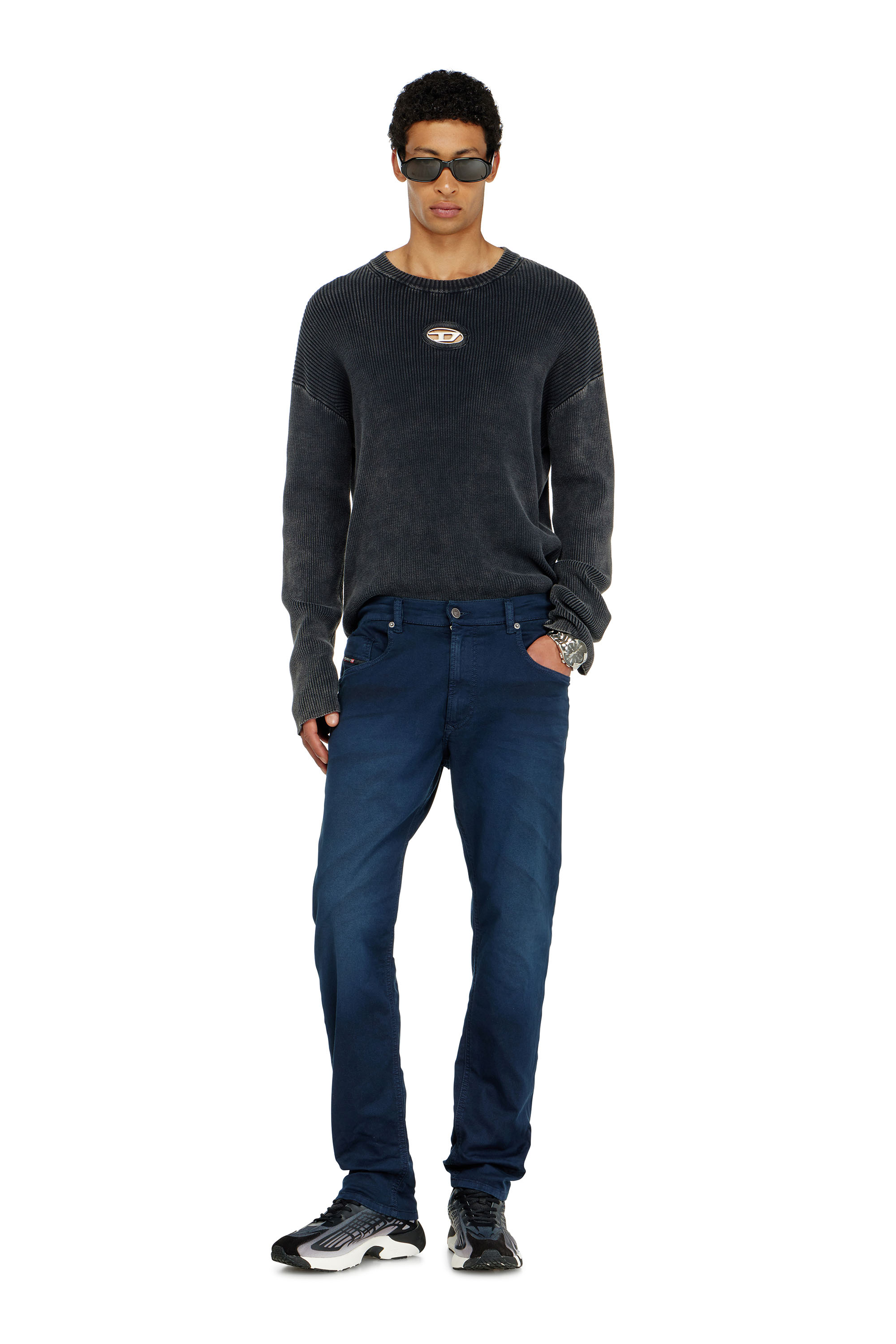 Diesel - Man's Regular 2032 D-Krooley-BW Joggjeans&reg; 0670M, Dark Blue - 2