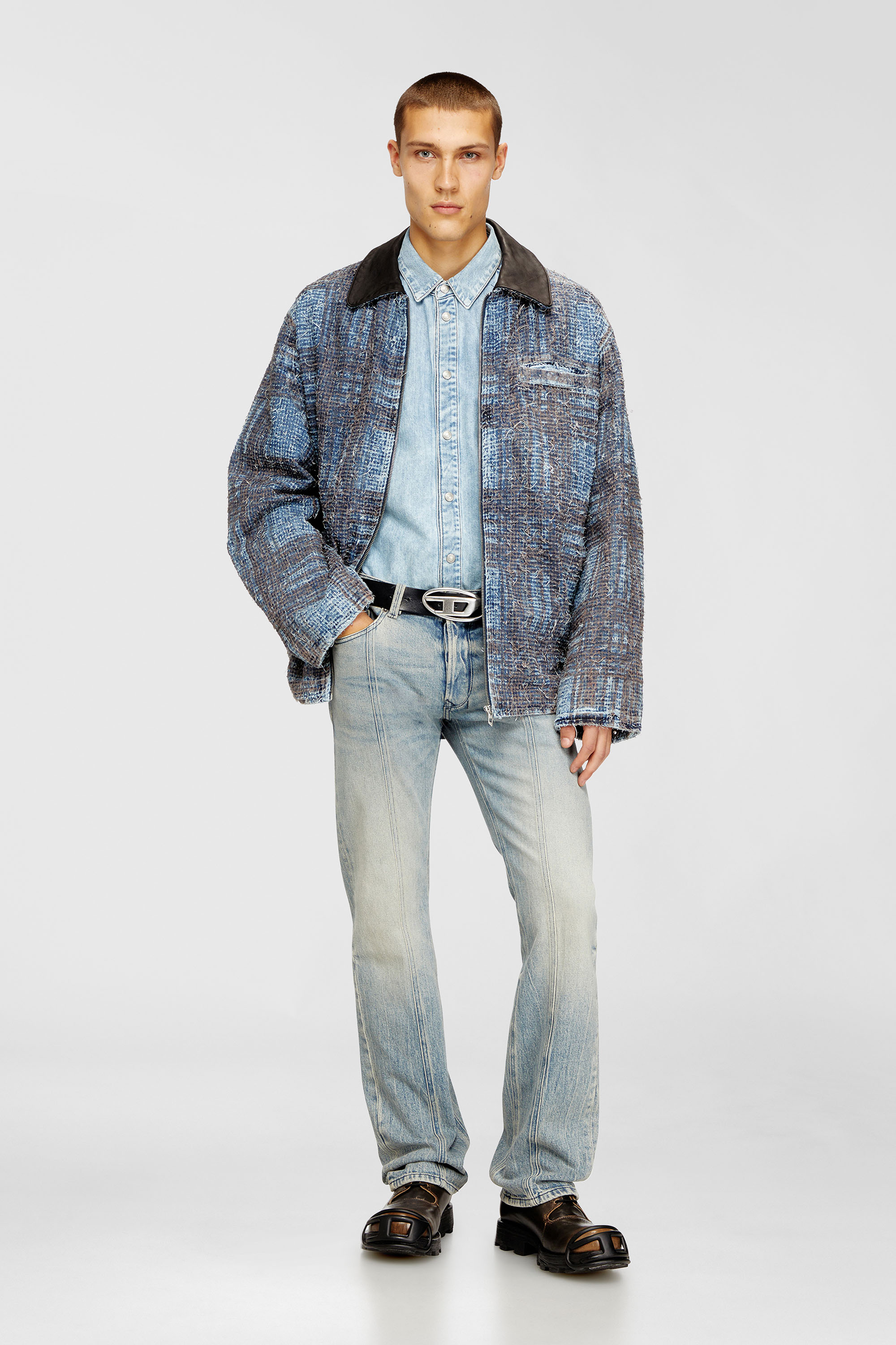 Diesel - Man's Regular Jeans 1985 Larkee 09N55, Light Blue - 2