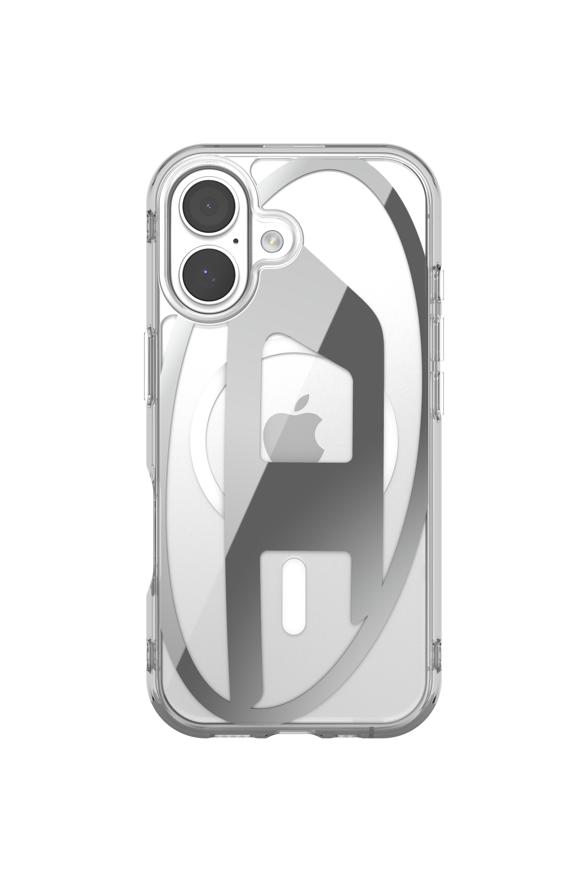 Diesel - 60411 AOP CASE, Unisex's Oval D metallic case with magsafe for iPhone 17 in Grey - 2