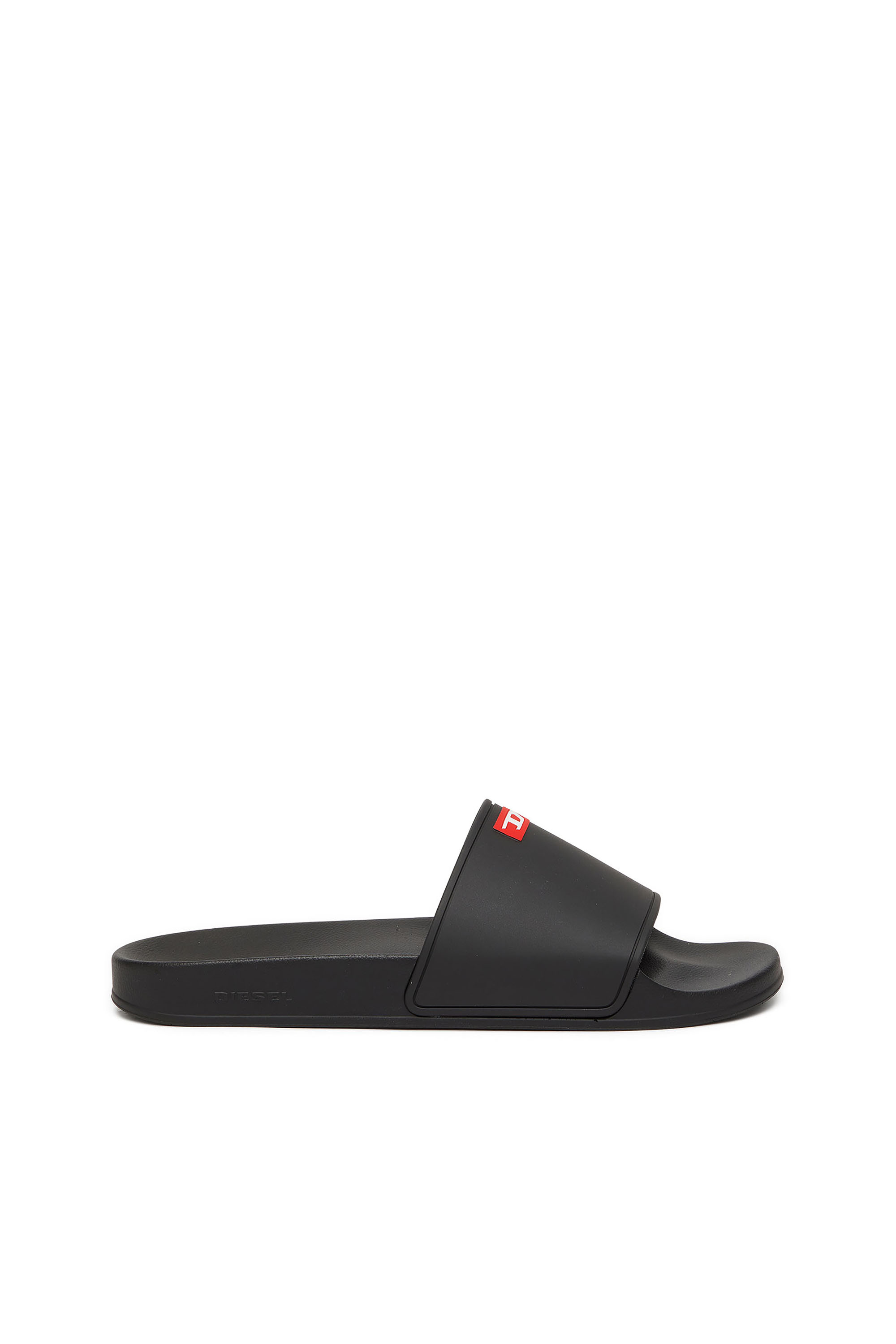 SA-SWIM, Black Diesel - SA-SWIM, Man's Sa-Swim-Rubber pool slides with D logo in Black - 1