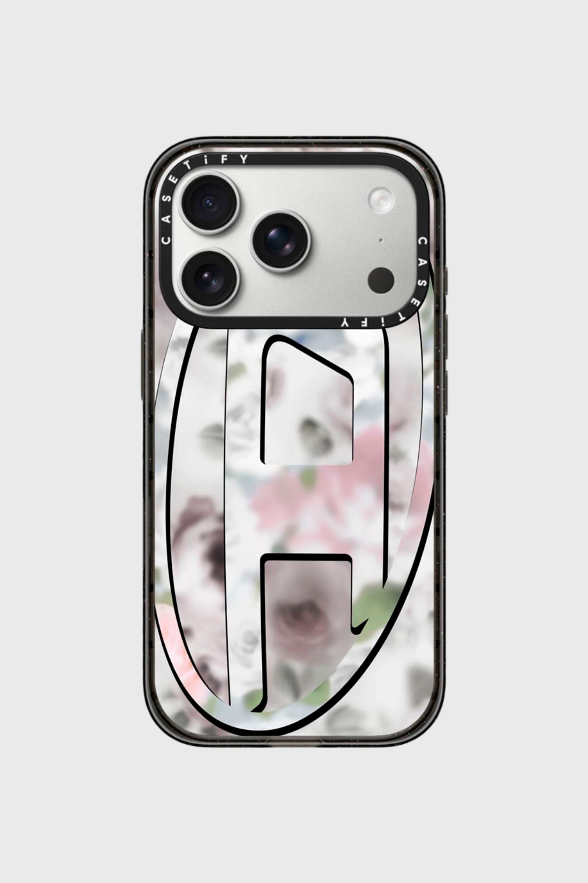 Diesel - 60528 MOULDED CASE, Unisex's Oval D impact case for iPhone 17 Pro in Black/Pink - 1