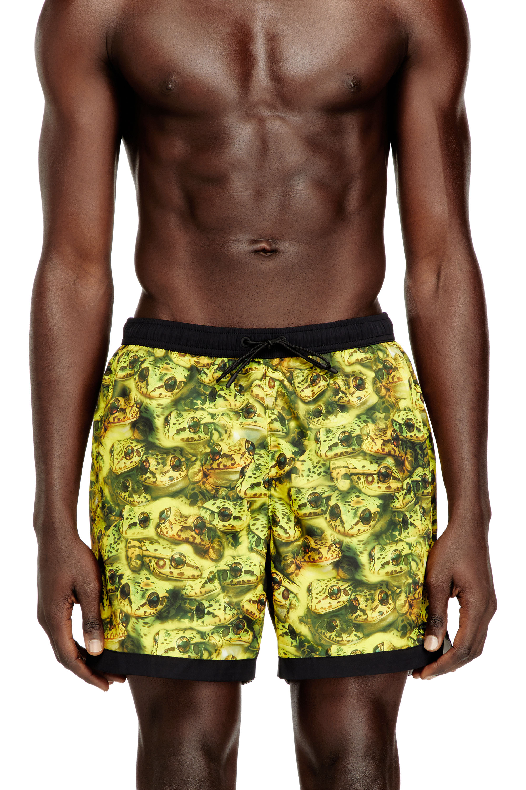 Diesel - SOCCER-41-D-POP-C, Man's Boxer-style swimsuit with all-over print in null - 1