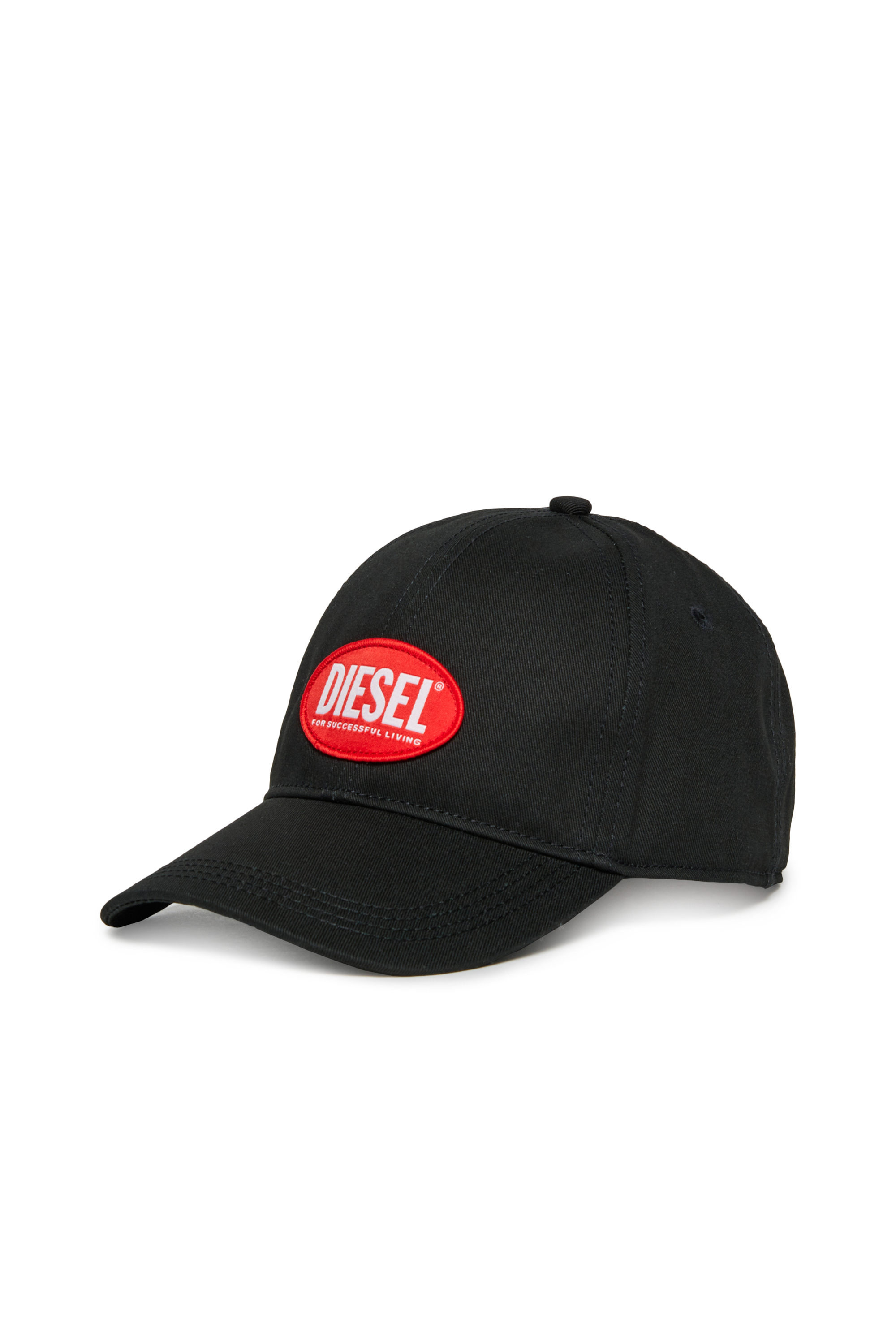Diesel - FCORRYJACQWASH, Man's Cotton hat with logo in Black - 1
