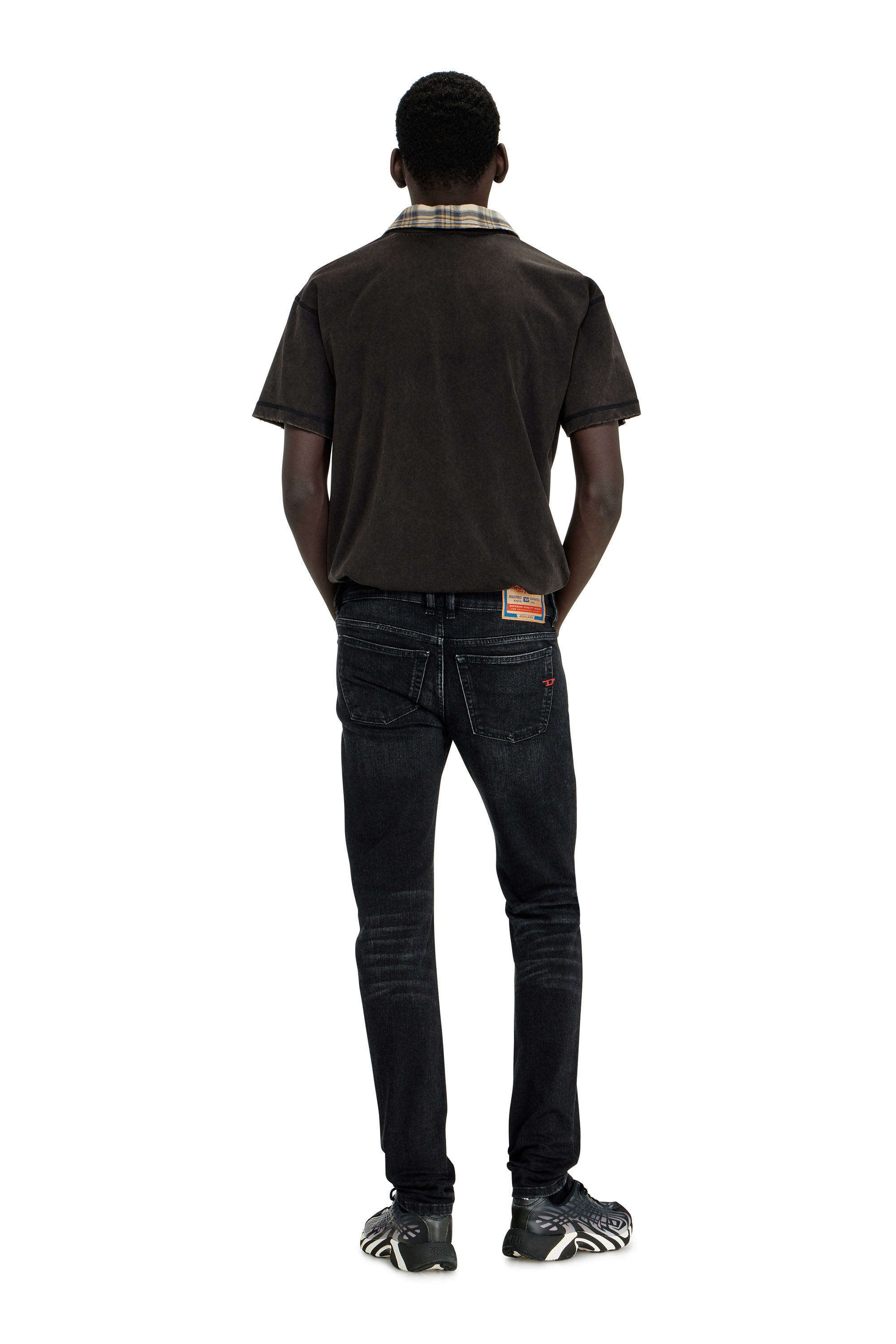 Diesel - Man's Skinny Jeans 1979 Sleenker 0GRDA, Black/Dark grey - 4