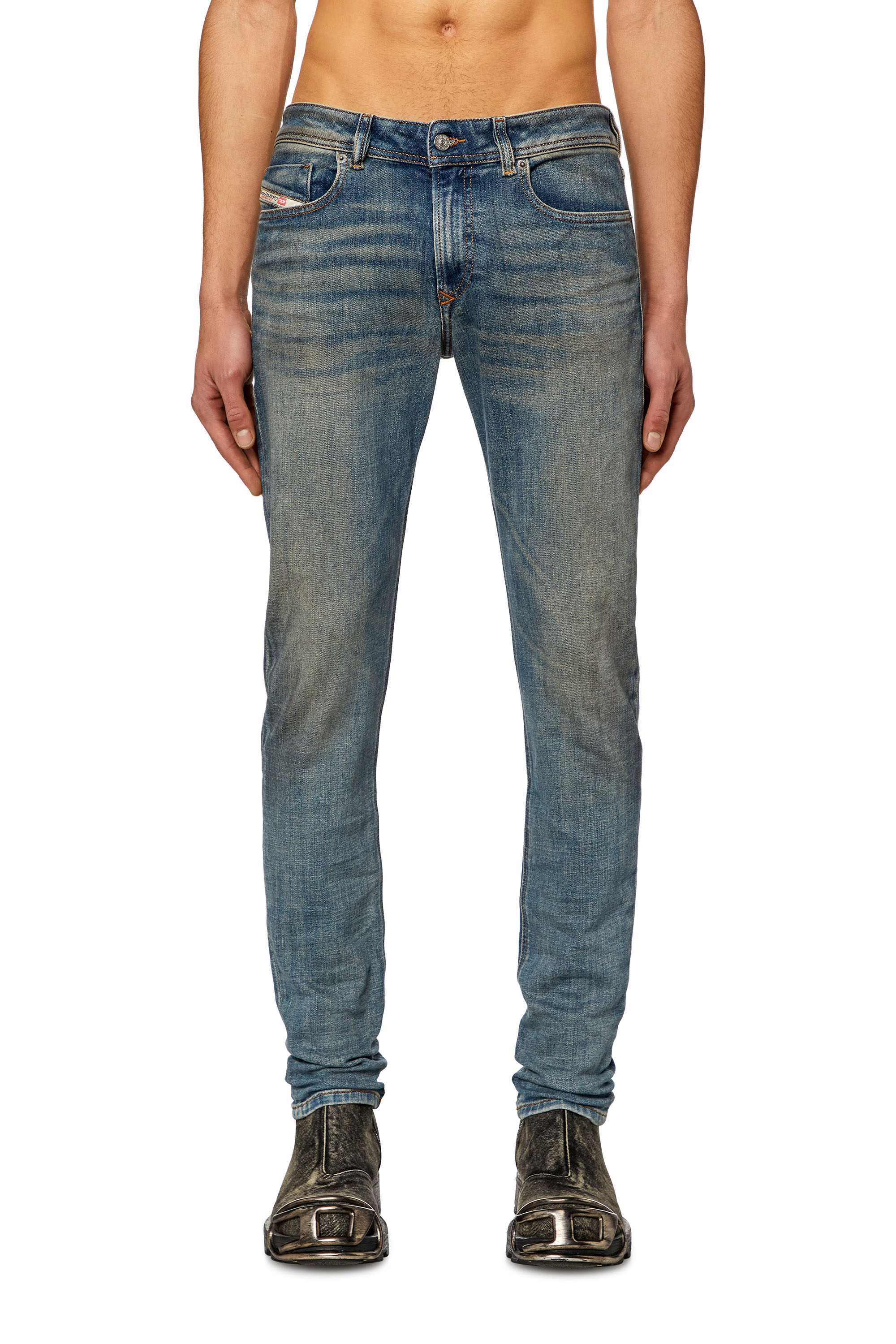 Diesel - Skinny Jeans 1979 Sleenker 09H69, Dark Blue - Image 1