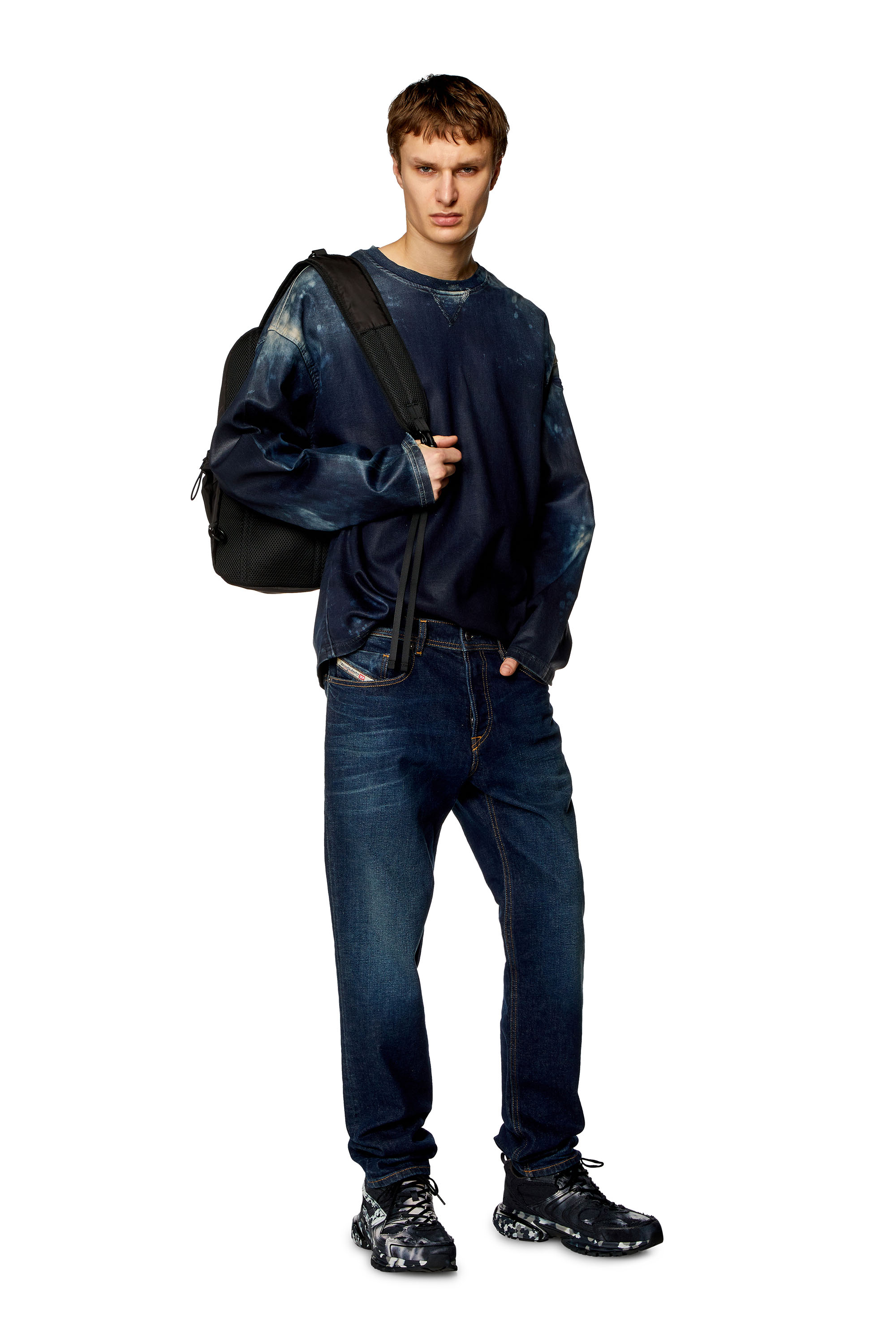 Diesel - Tapered Jeans 2023 D-Finitive 09H38, Dark Blue - Image 4