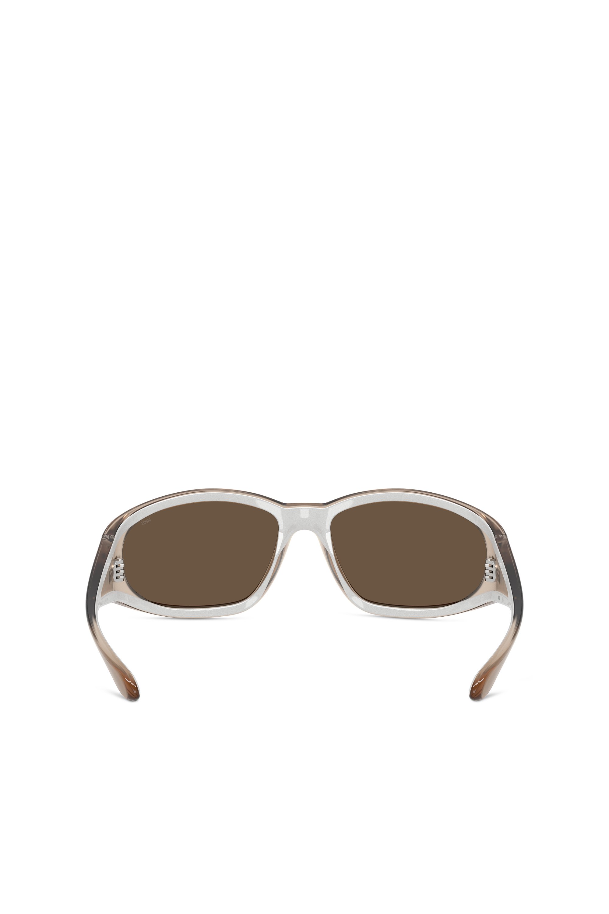 Diesel - 0DL3002, Unisex's Rectangular sunglasses in acetate in Brown - 3