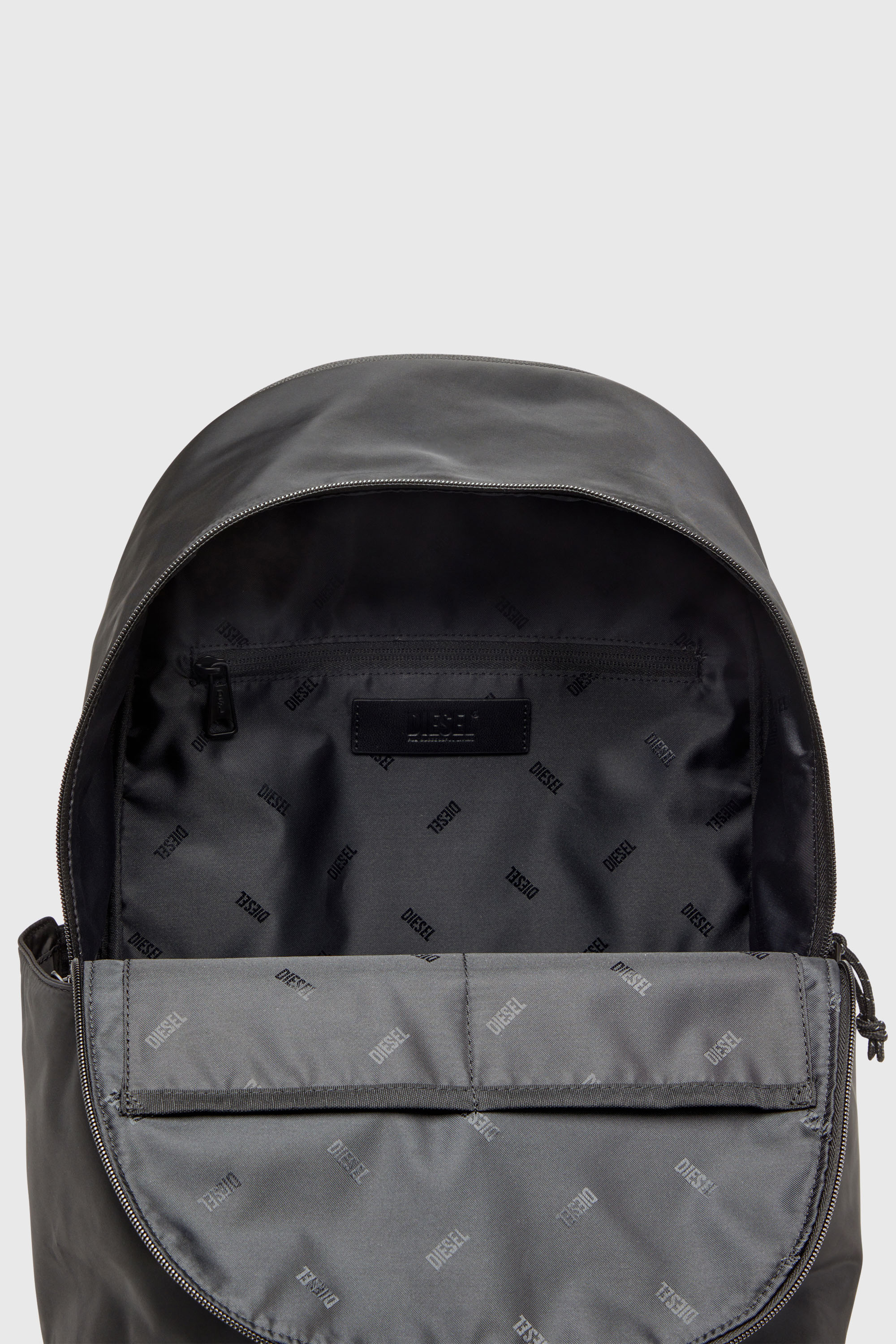 Diesel - D-PACK BACKPACK X, Man's D-Pack-Backpack in satin-touch fabric in Black - 5