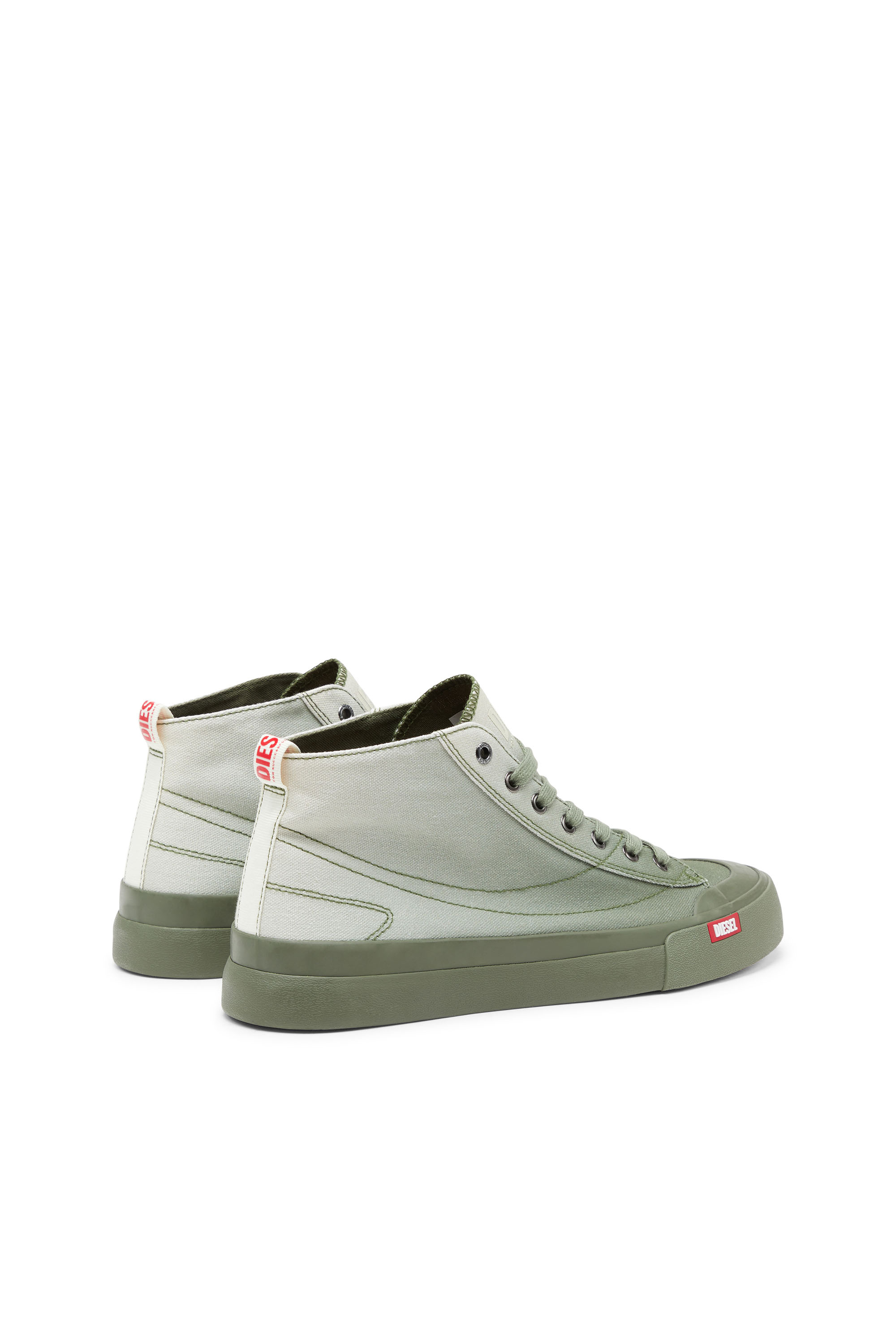 Diesel - S-ATHOS MID, Man S-Athos Mid-High-top sneakers in faded canvas in Multicolor - Image 3