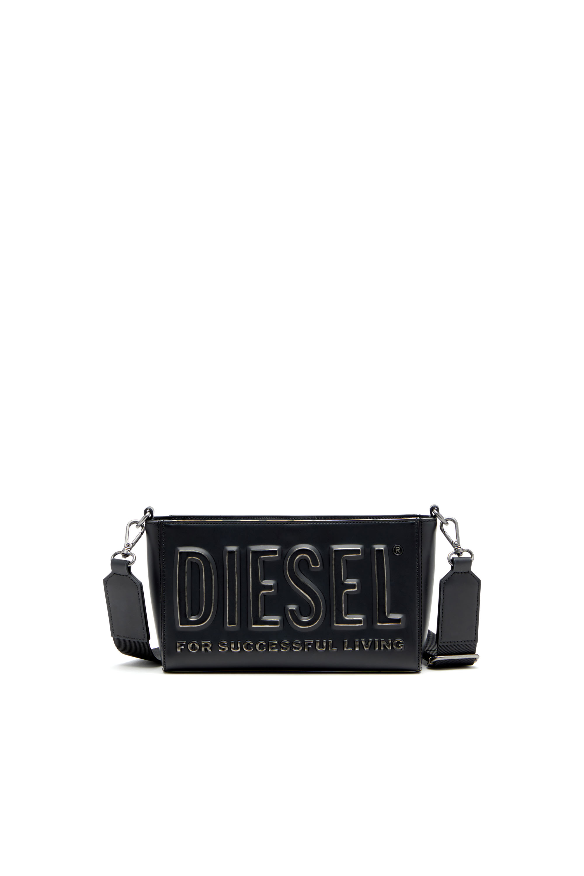 Diesel - DSL 3D CAMERA BAG X, Man's Dsl 3D-Camera bag in brushed PU in Black - 2