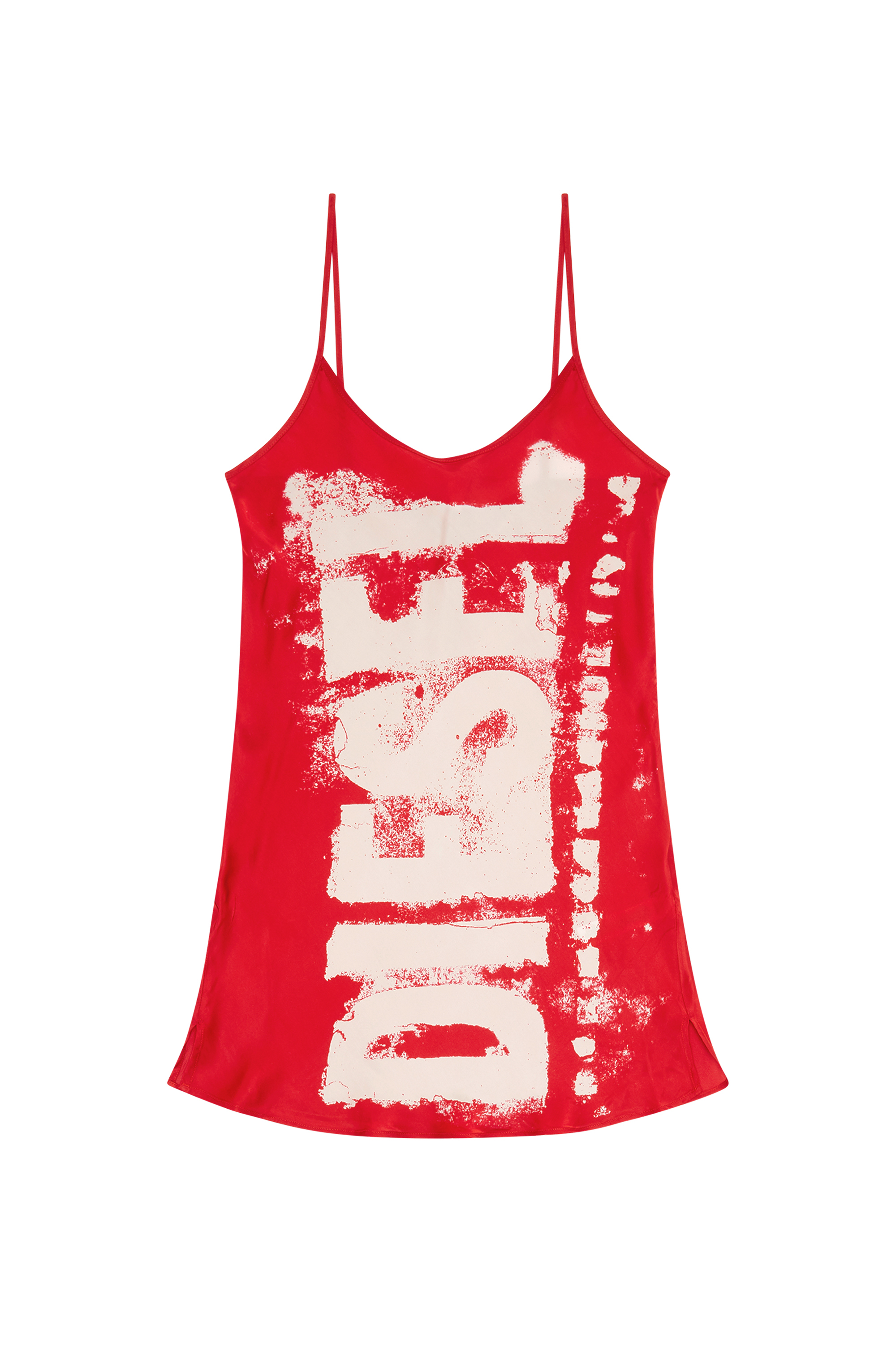 Diesel - UFPT-GRATCHEN, Woman Viscose chemise with blurry Super Logo in Multicolor - Image 5