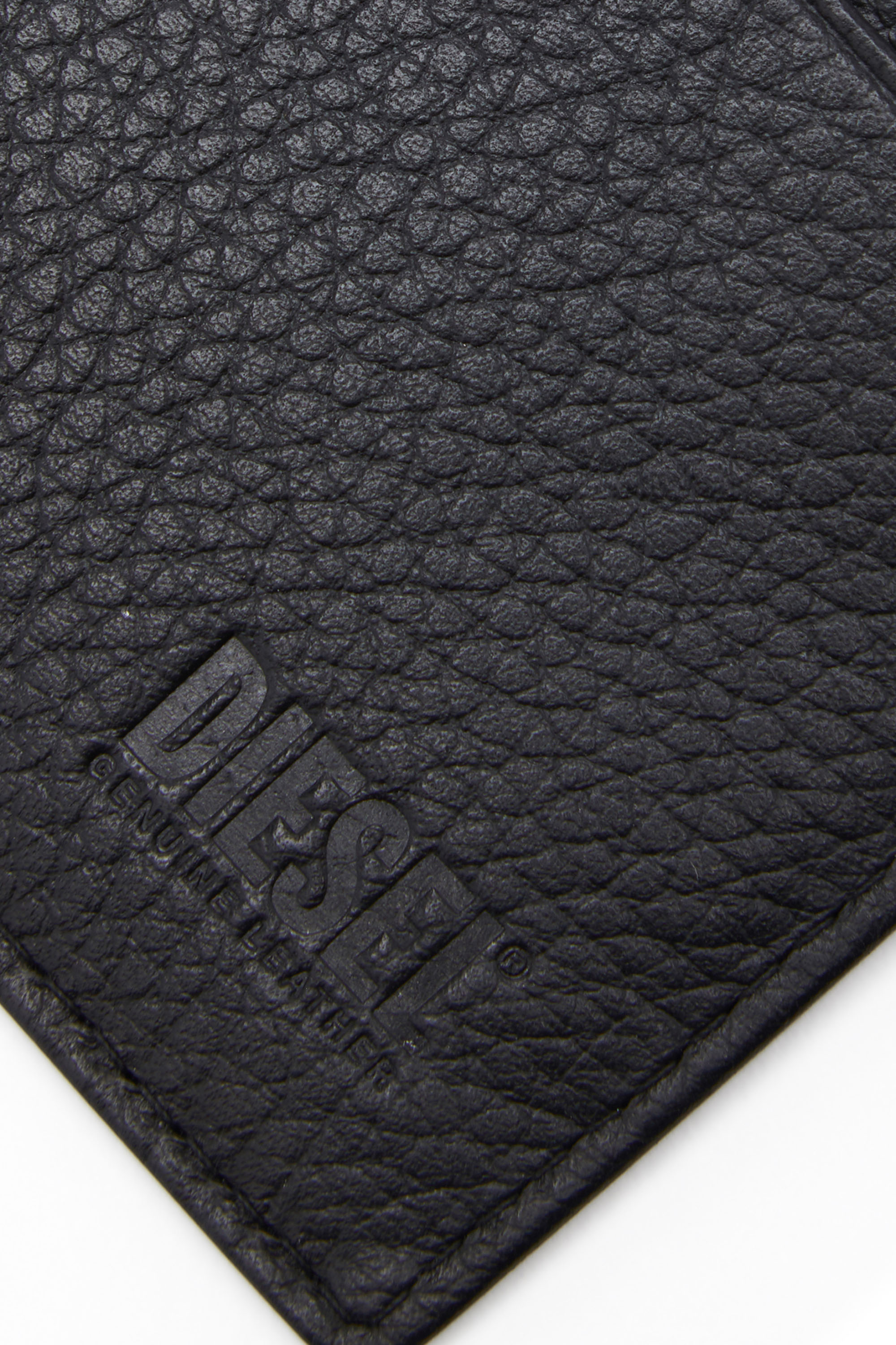 Diesel - MEDAL-D CARD HOLDER 6, Man Card holder in grainy leather in Black - Image 4