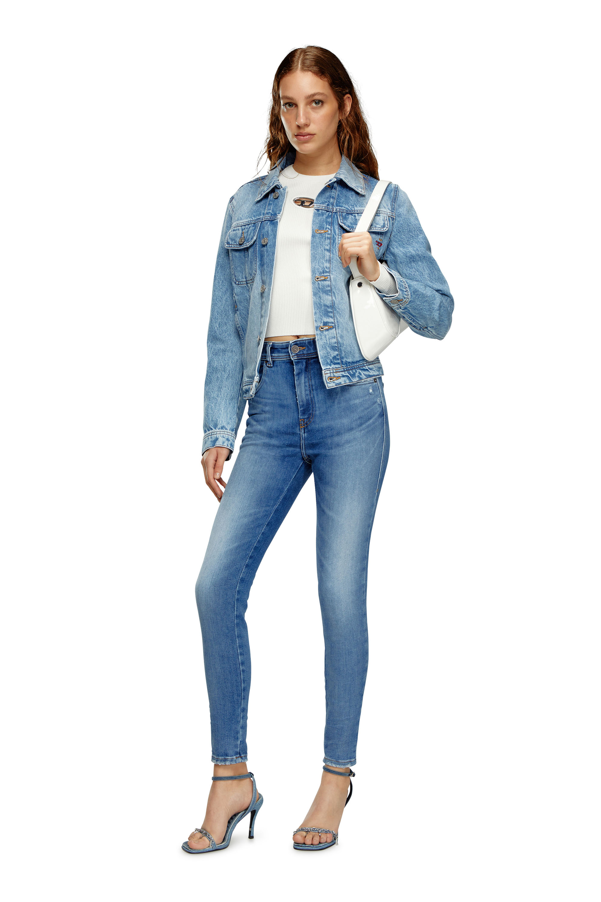 Diesel - Woman Super skinny Jeans 1984 Slandy-High 09H92, Medium blue - Image 1