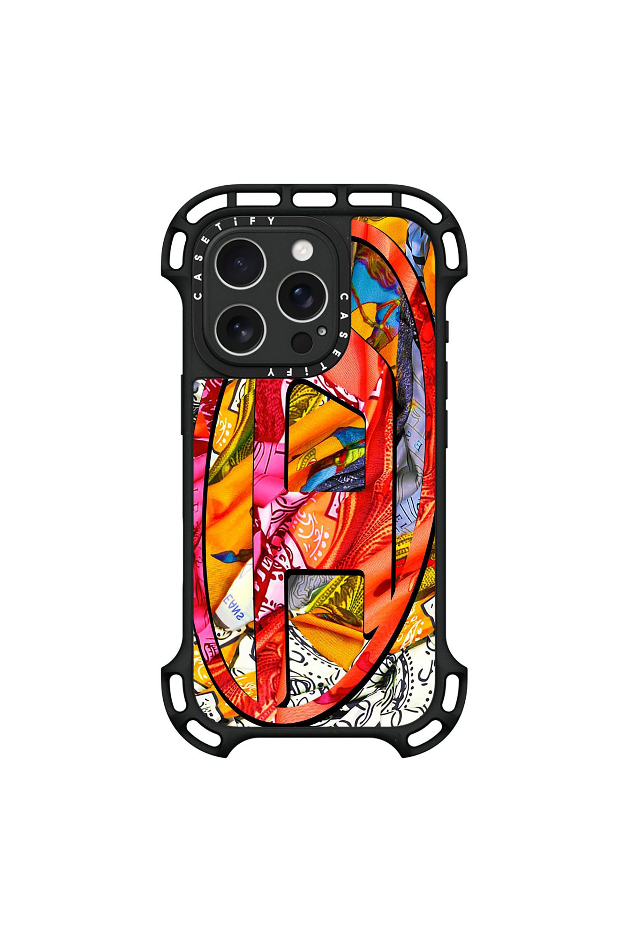 Diesel - 60294 CASETIFY MOULDED CASE, Unisex's Bandana Case iPhone 16 Pro in Multicolor - 1