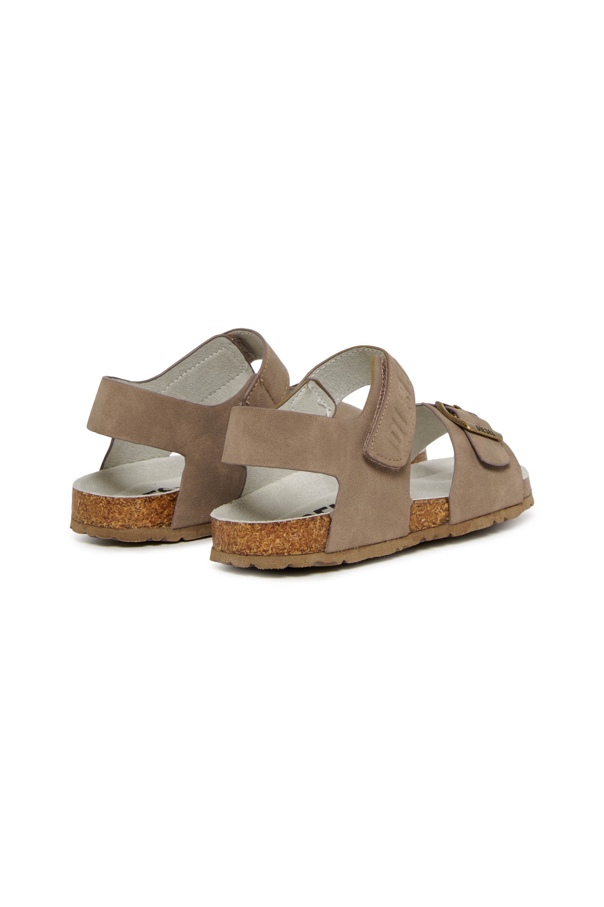 Diesel - D-SAMBRIK, Unisex's D-Sambrik-Fussbet sandals with buckle in Light Brown - 3