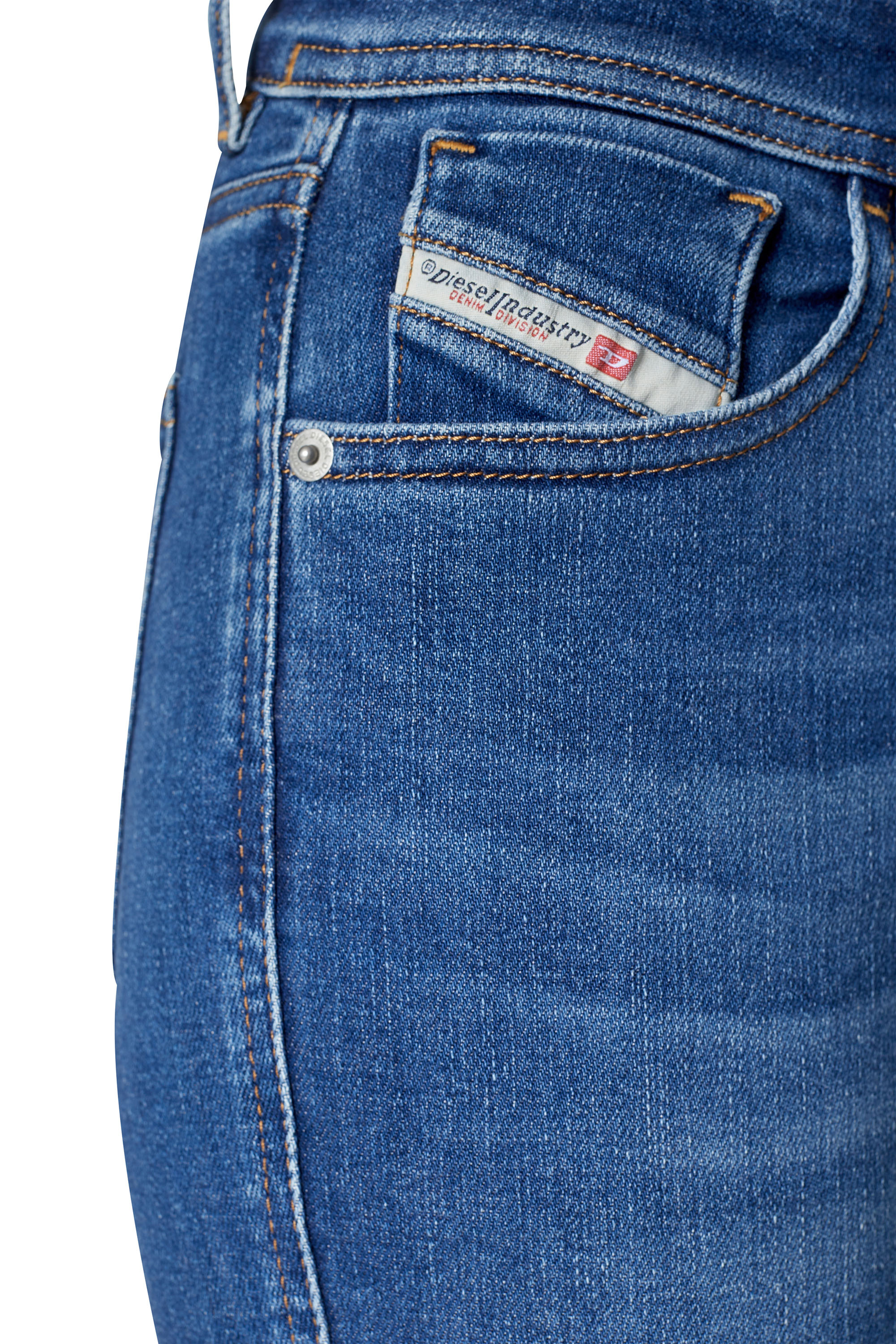 Diesel - Super skinny Jeans 2017 Slandy 09C21, Medium blue - Image 3