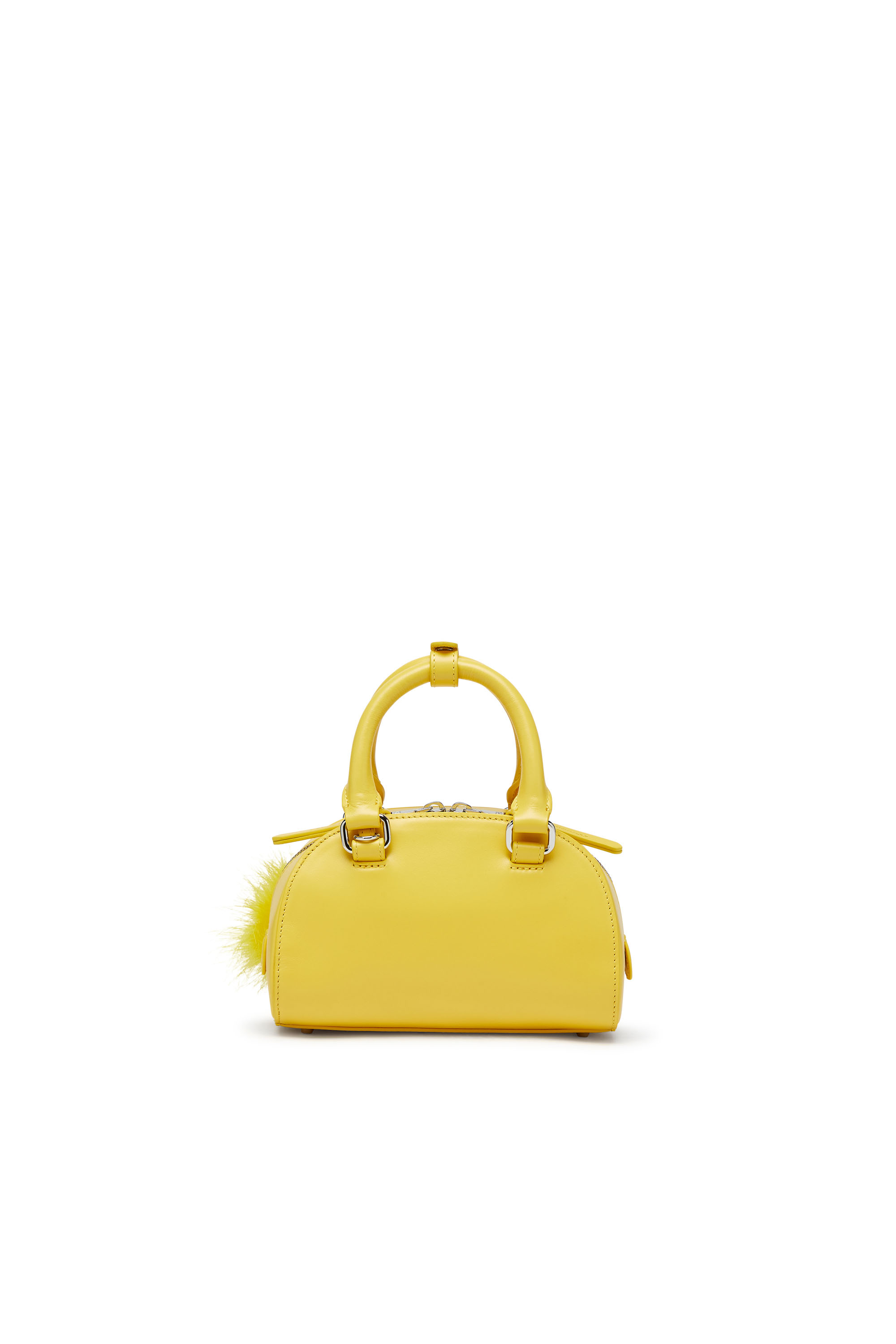 Diesel - 1DR DOME CROSSBODY, Woman's 1DR Dome-Mini bowling bag in nappa leather in Yellow - 4