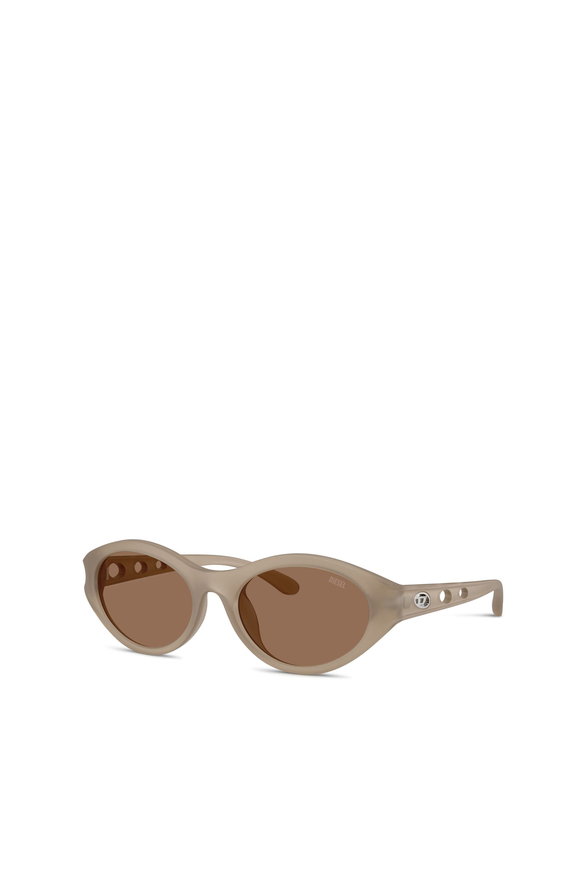Diesel - 0DL3005U, Unisex's Oval sunglasses in Beige - 4