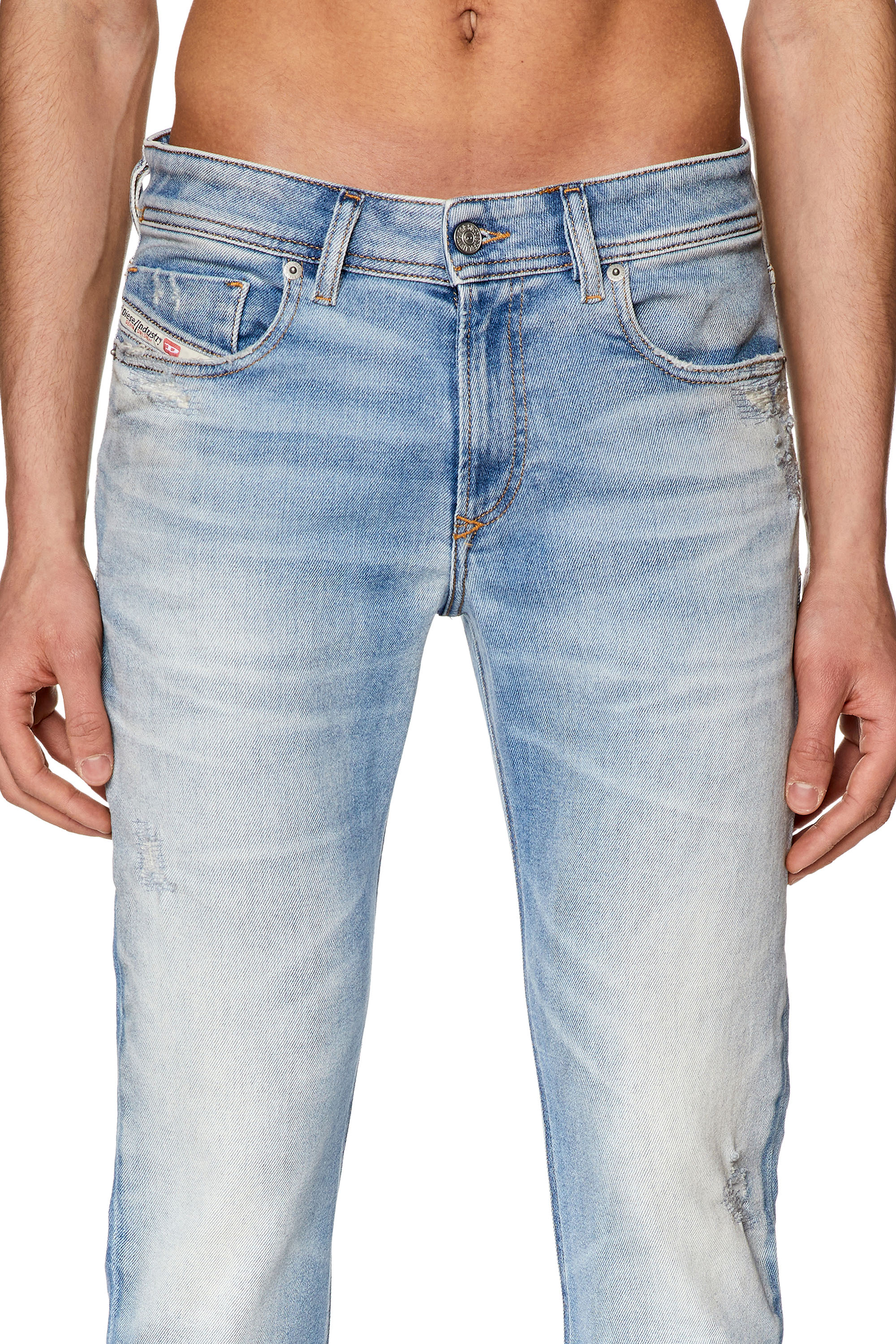Diesel - Skinny Jeans 1979 Sleenker 09G39, Light Blue - Image 3
