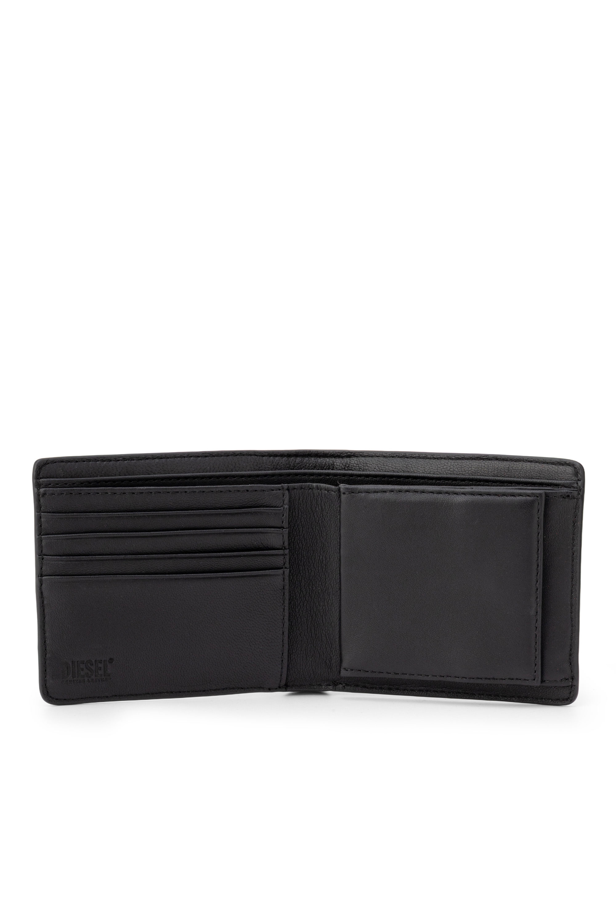 Diesel - BISCOTTO BI FOLD COIN S 3D, Man's Bi-fold wallet in semi gloss leather in null - 2