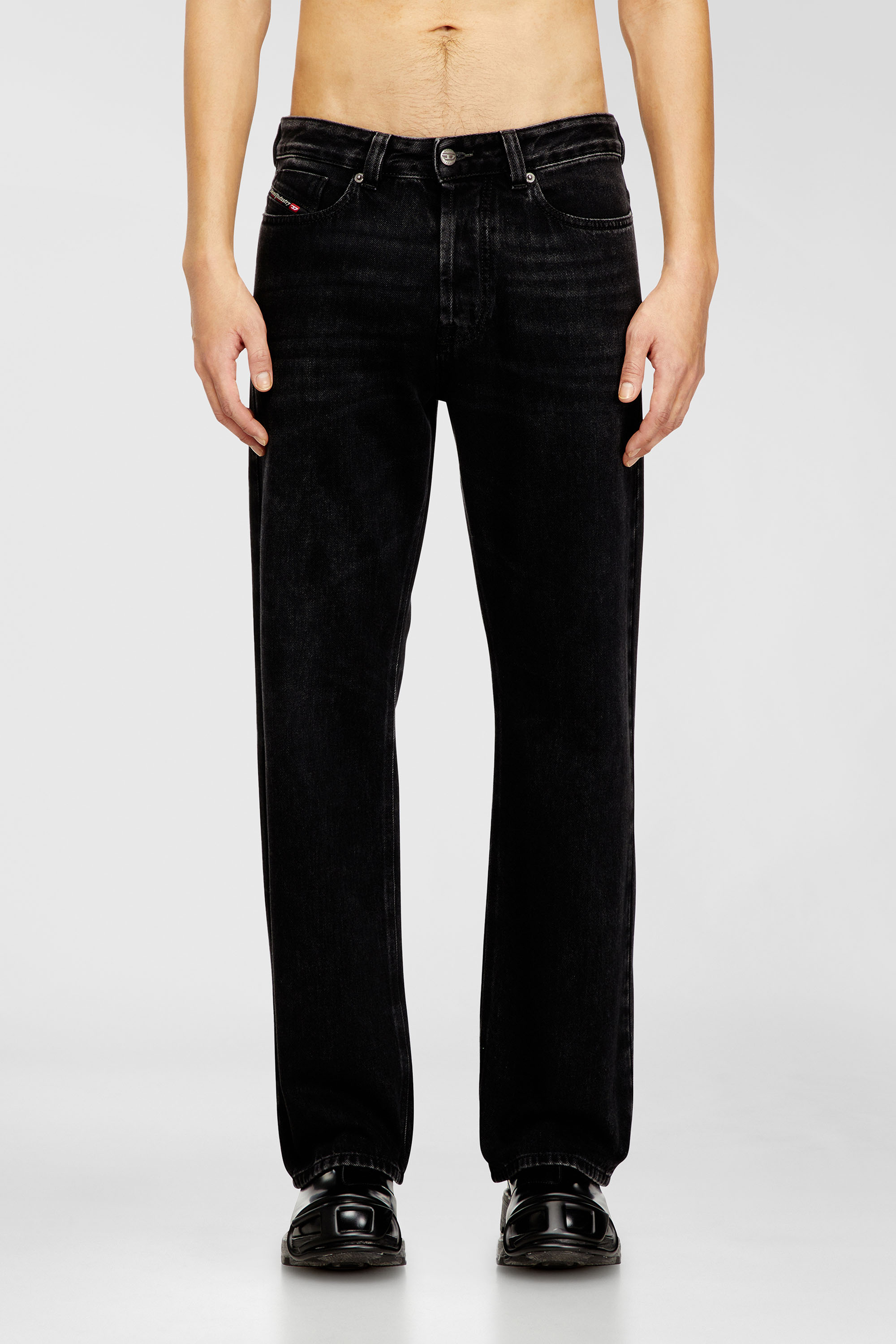 Diesel - Man's Relaxed Jeans 1980 D-Eeper 09P09, Black/Dark grey - 2