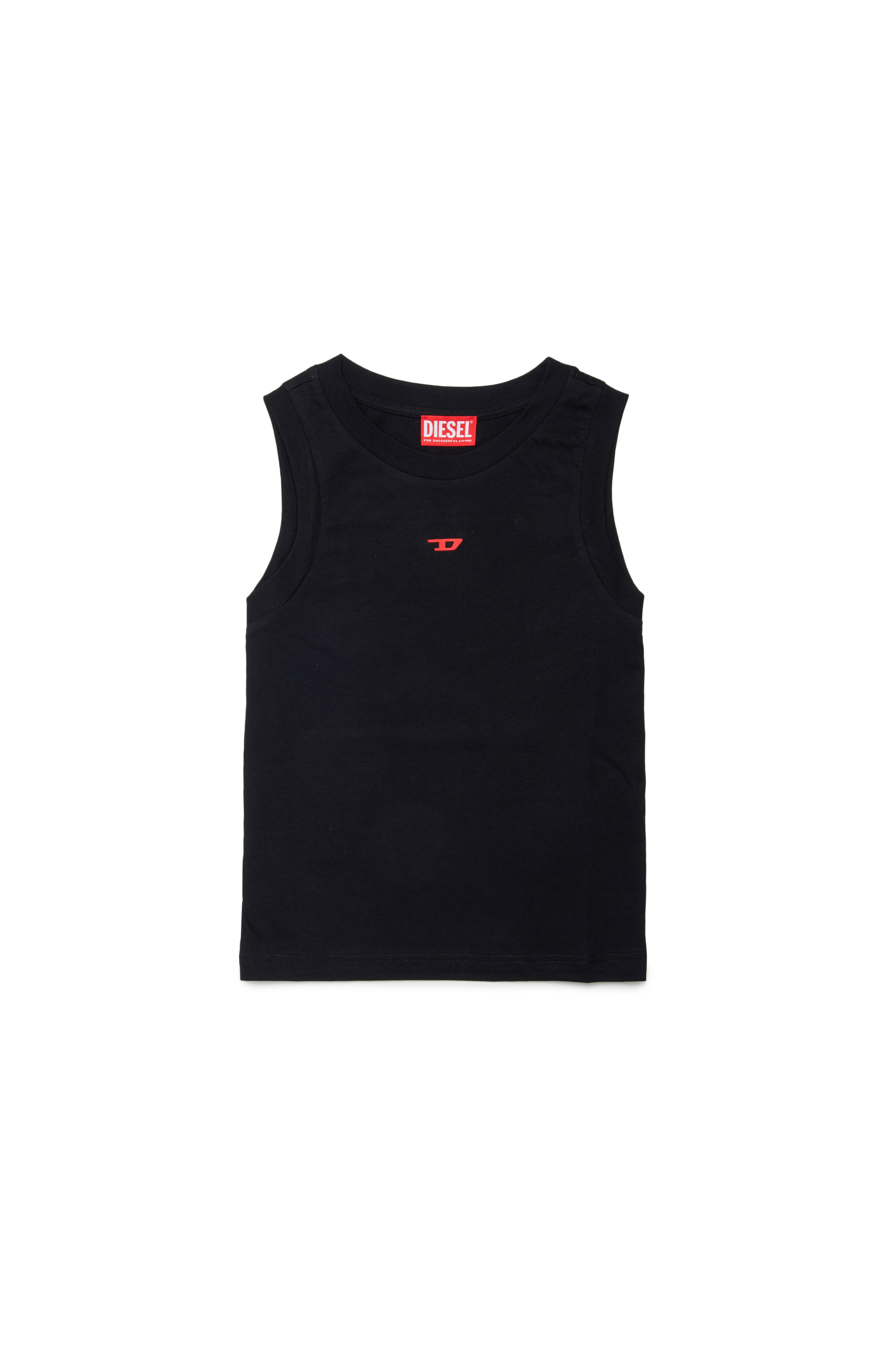 Diesel - MTIARDY, Man's Muscle tee with D logo in Black - 1