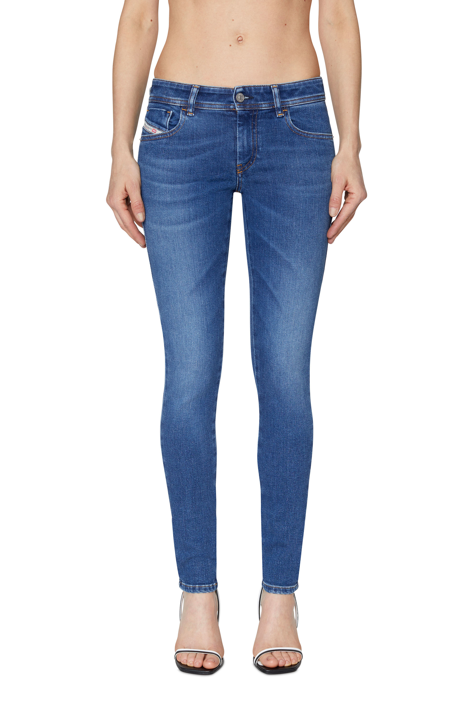 Diesel - Super skinny Jeans 2018 Slandy-Low 09C21, Medium blue - Image 1