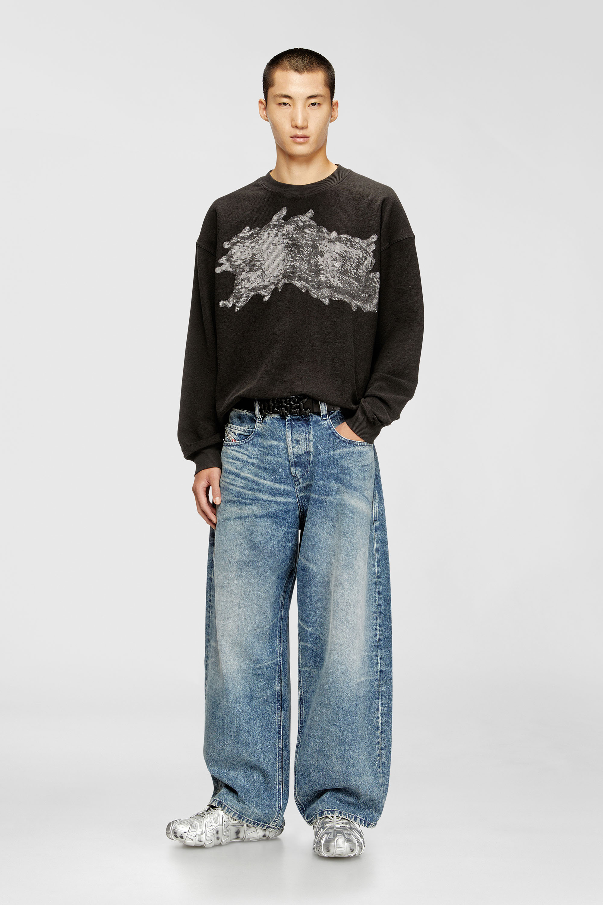 Diesel - Unisex's Relaxed Jeans 1997 D-Enim 007DA, Light Blue - 2