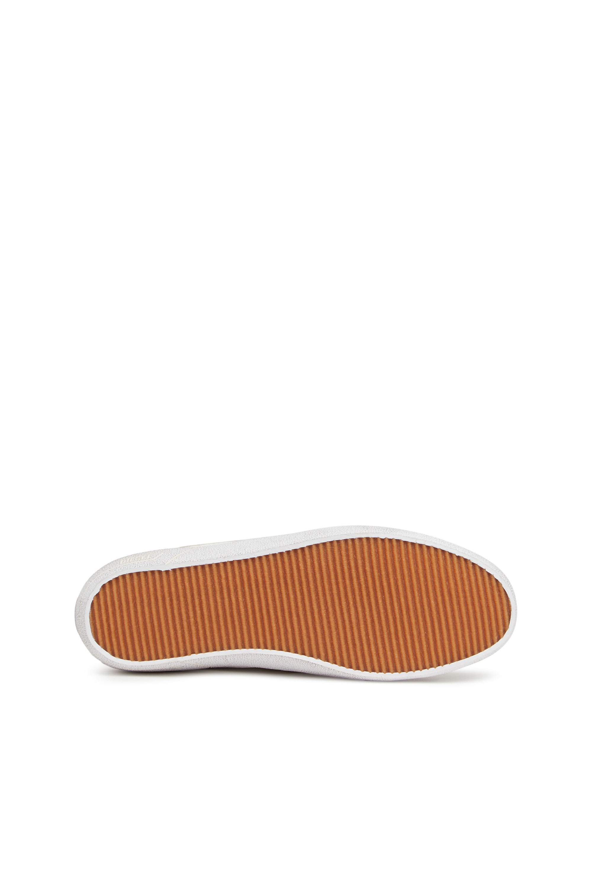 Diesel - S-LEROJI LOW W, Woman's S-Leroji Low W - Low-top sneakers with metallic D logo in White/Yellow - 3