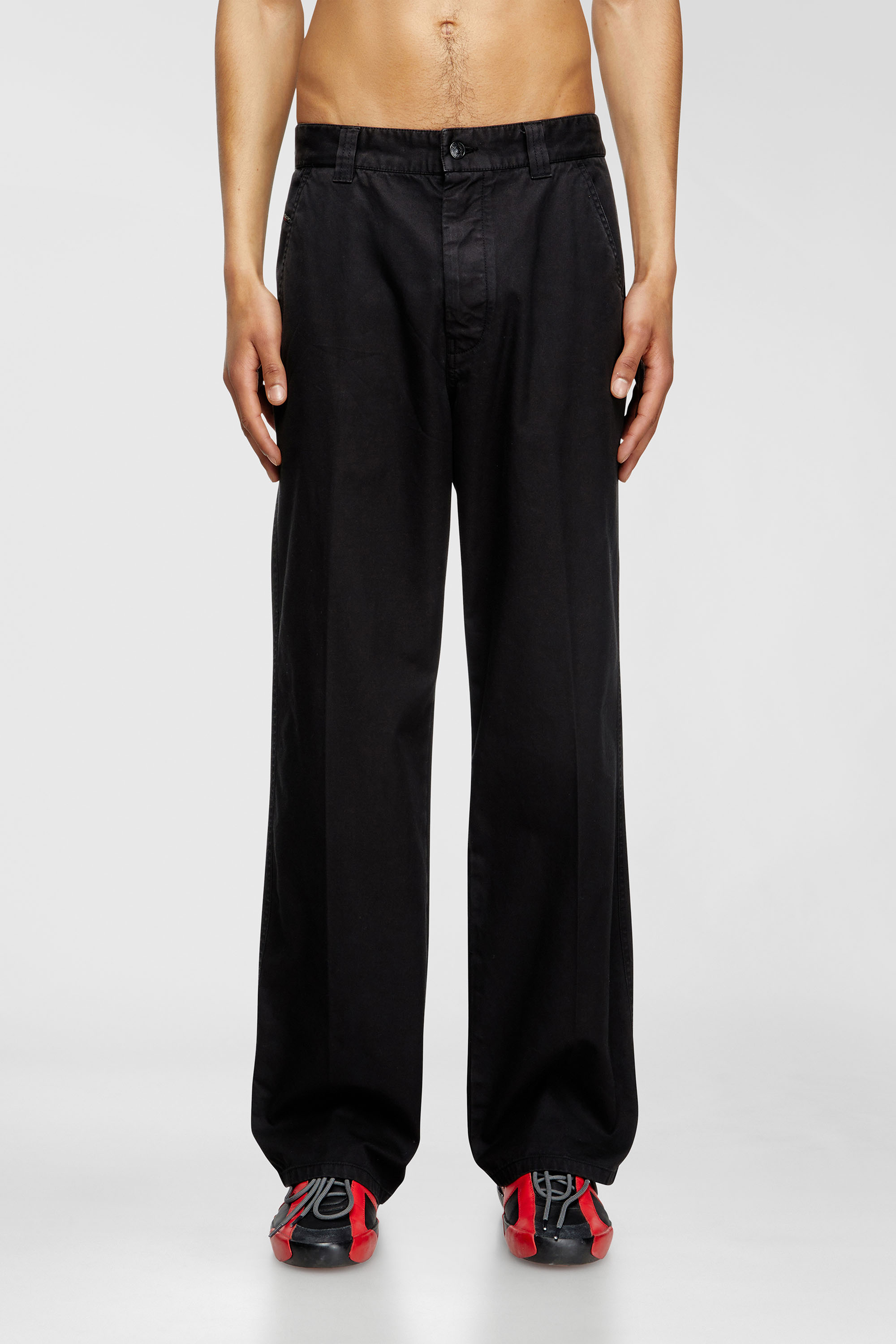 Diesel - P-HANT-CHINO, Man's Chino pants in Black - 3