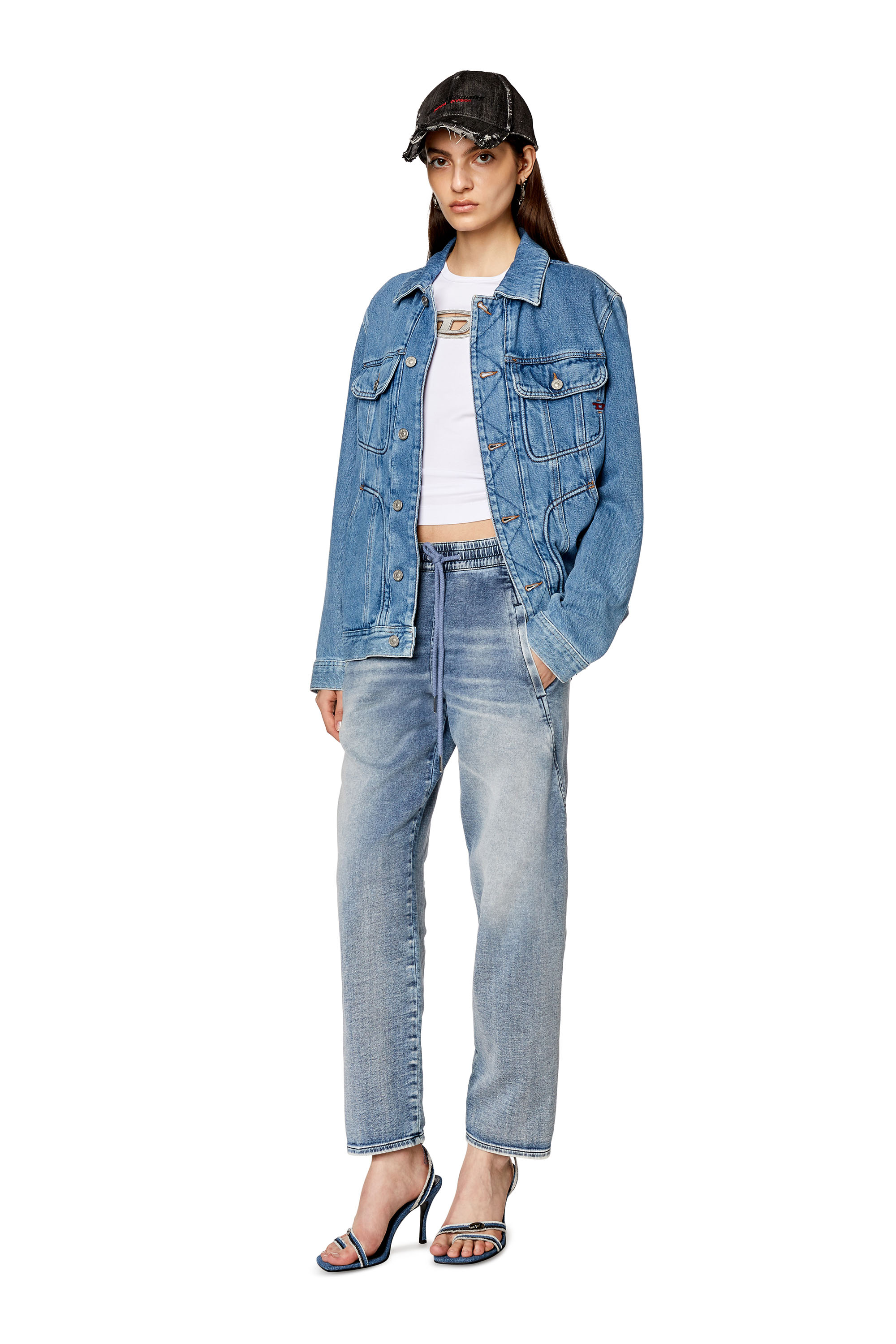 Diesel - Boyfriend Krailey JoggJeans® 068FL, Medium blue - Image 3