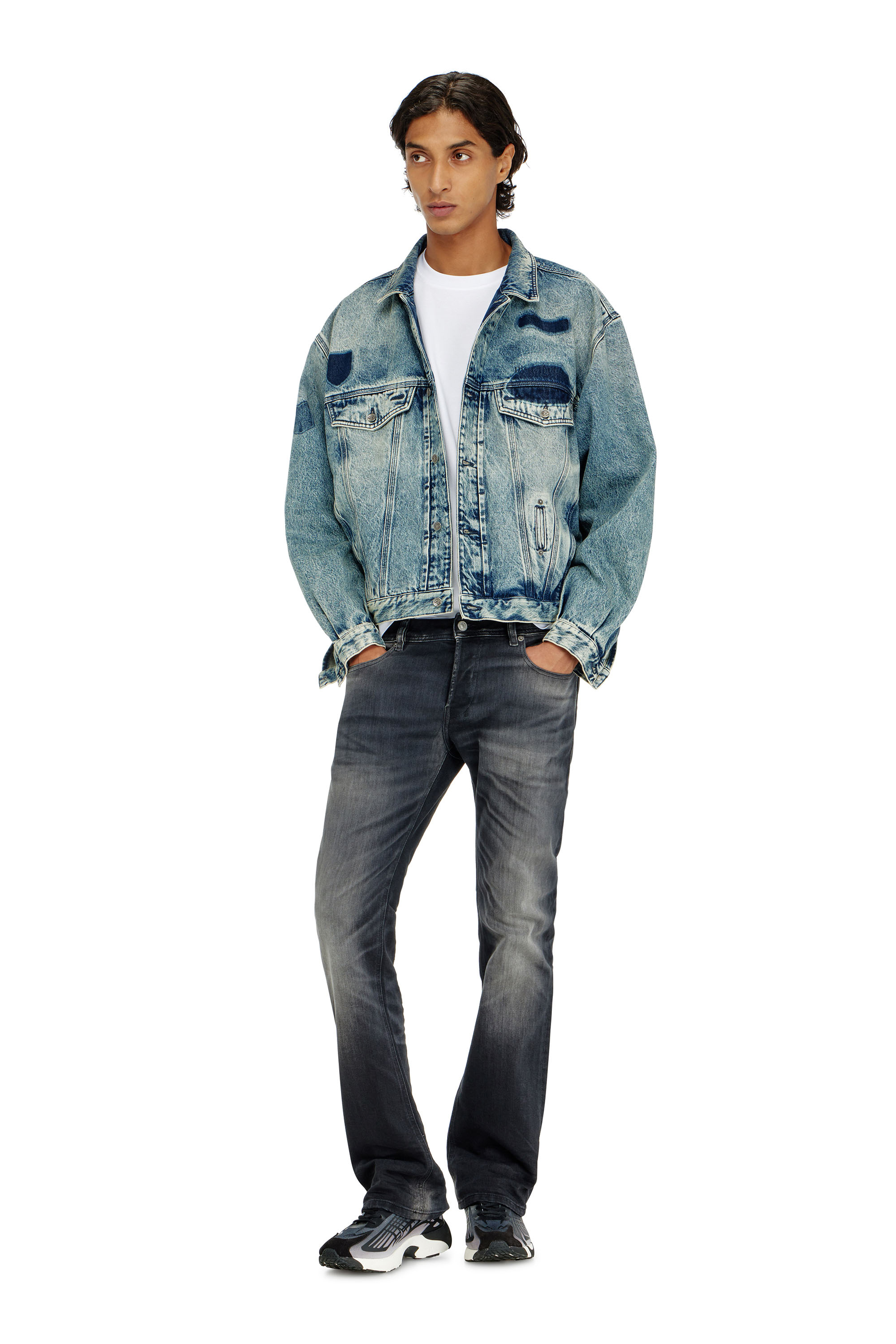 Diesel - Man's Bootcut Jeans 2007 Zatiny 09P38, Black/Dark grey - 2