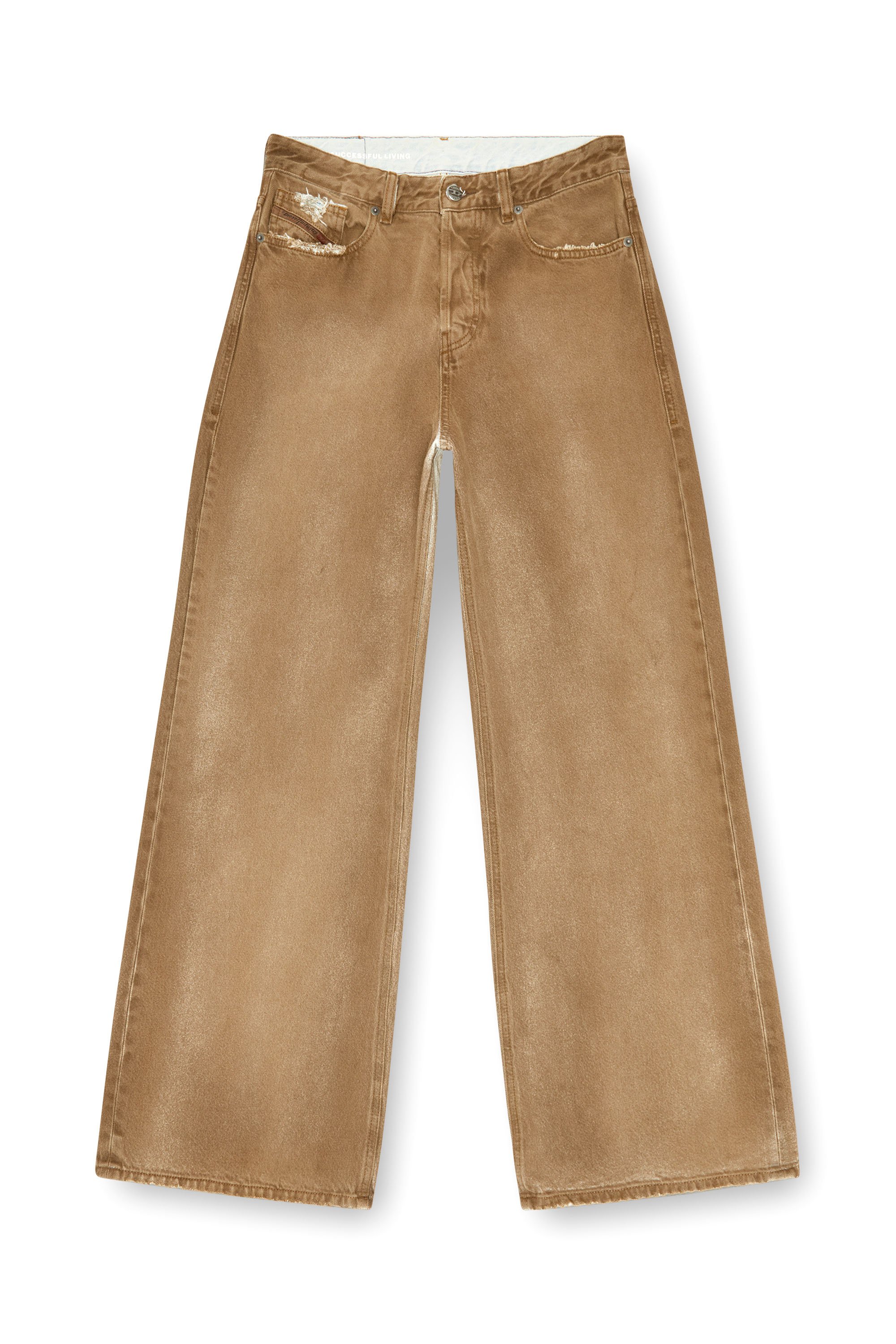 Diesel - Woman's Relaxed Jeans 1996 D-Sire 09J82, Light Brown - 4