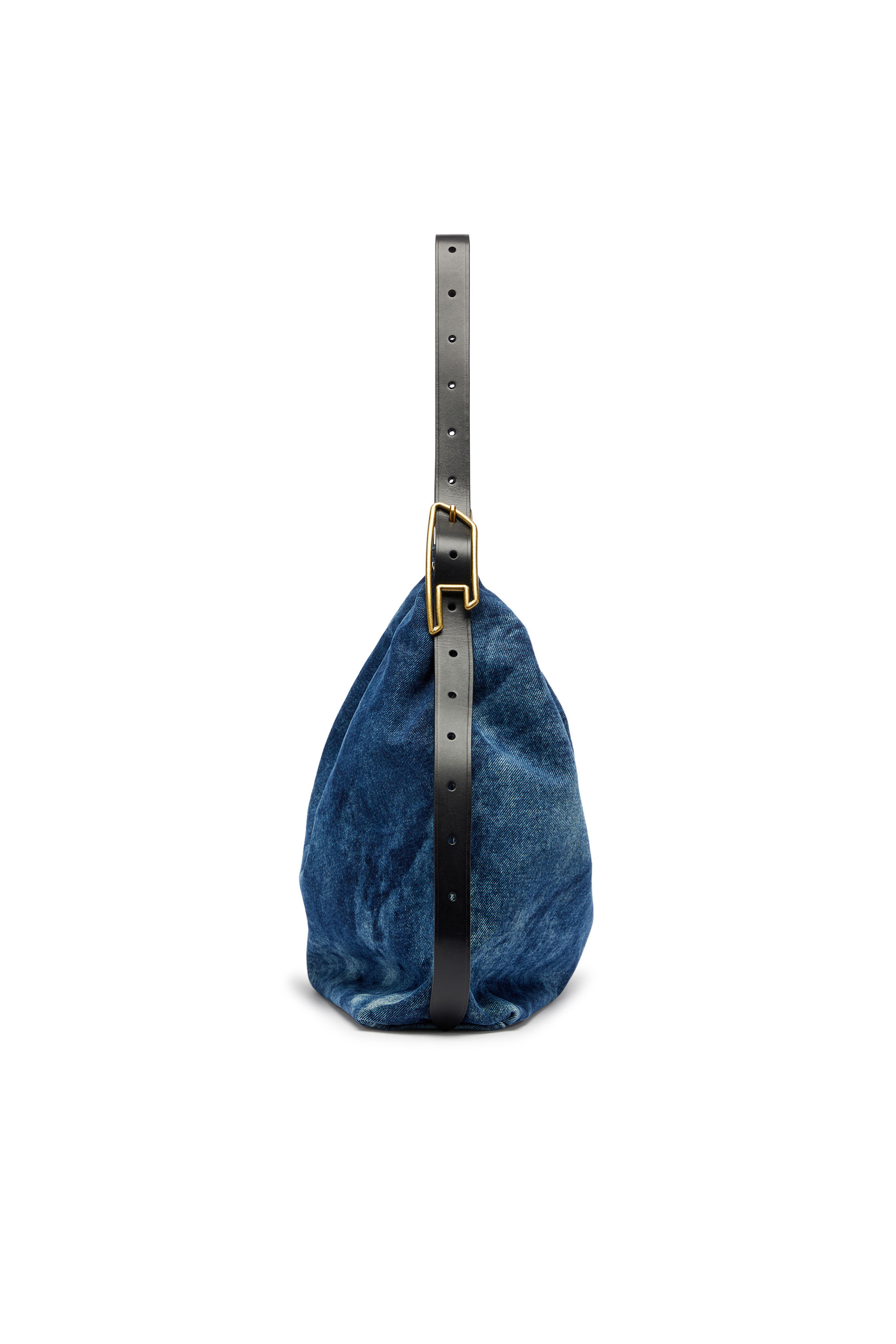 Diesel - D-LINE HOBO, Woman's D-Line-Denim hobo bag in Medium blue - 5