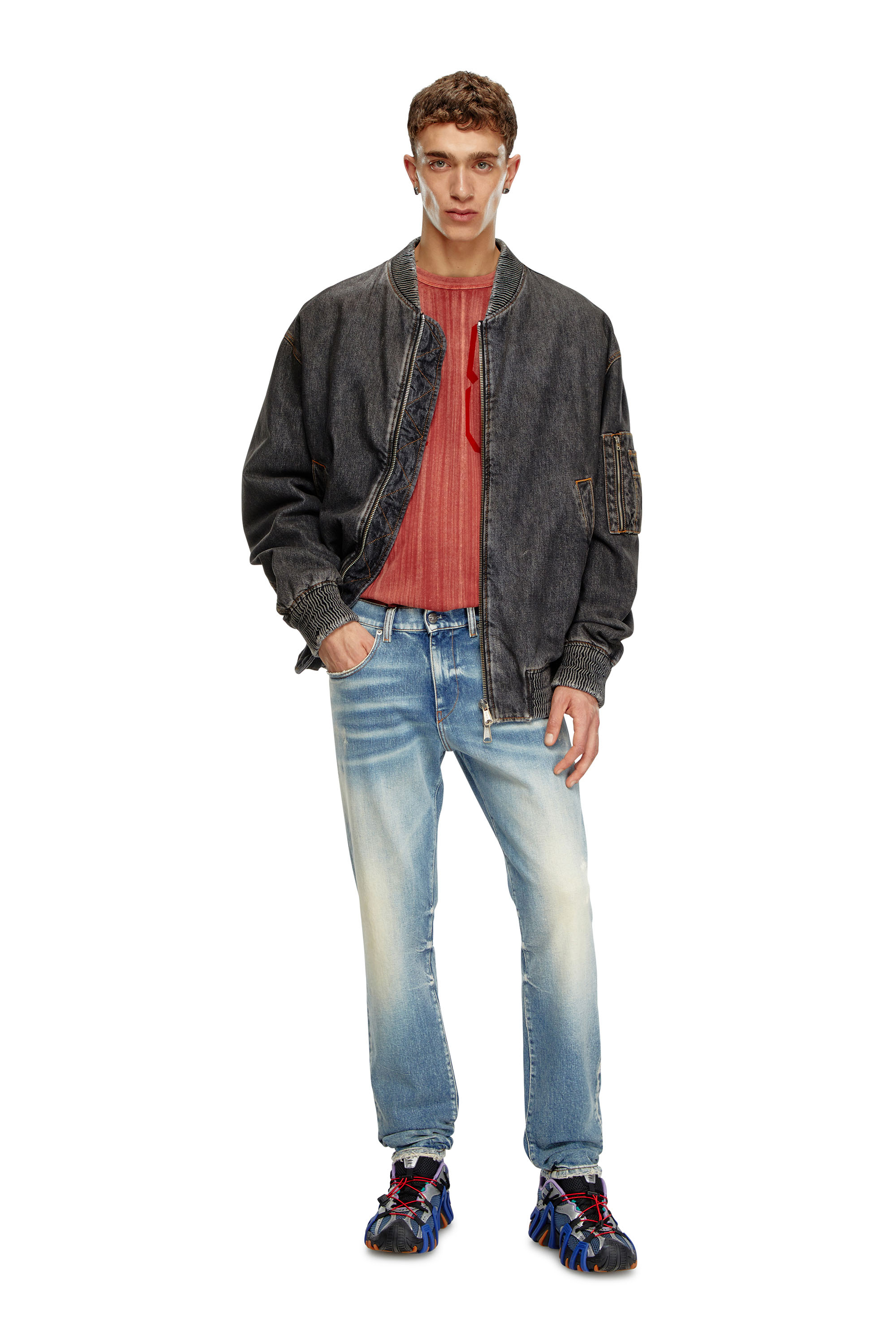 Diesel - Man Slim Jeans 2019 D-Strukt 007V8, Medium blue - Image 1
