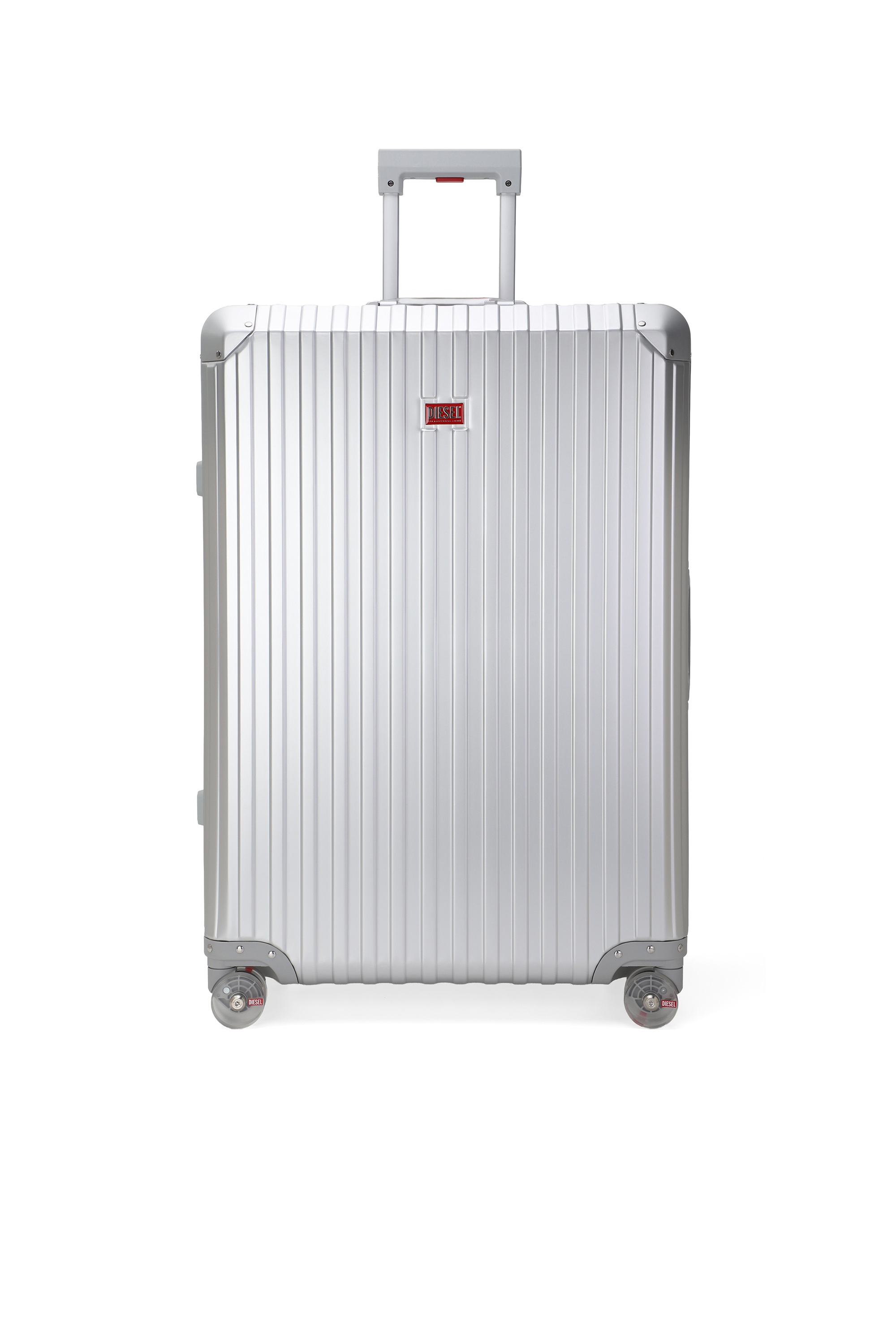 Diesel - DIESEL ALUMINUM TROLLEY- DSL002, Unisex's Aluminum suitcase size L in Silver - 1