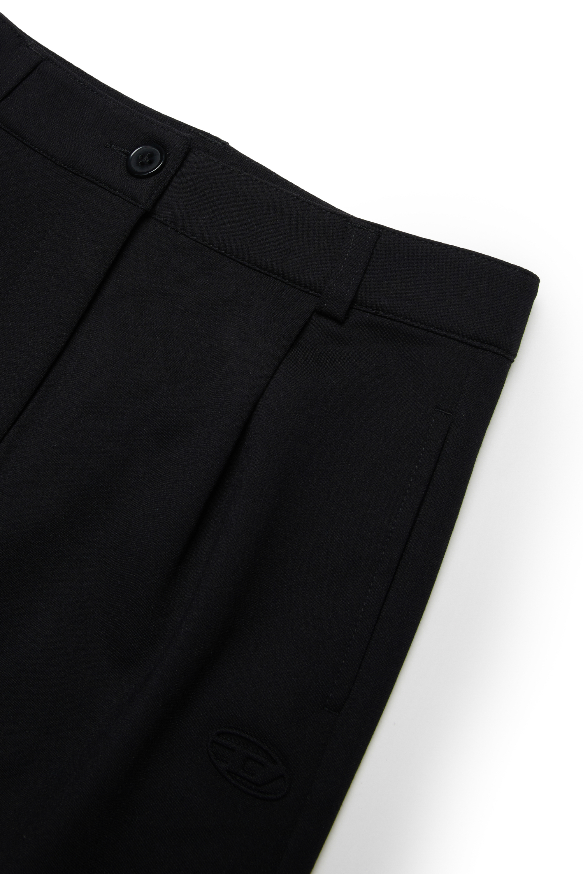 Diesel - GAMY, Woman's Viscose-blend skirt with front darts in Black - 3